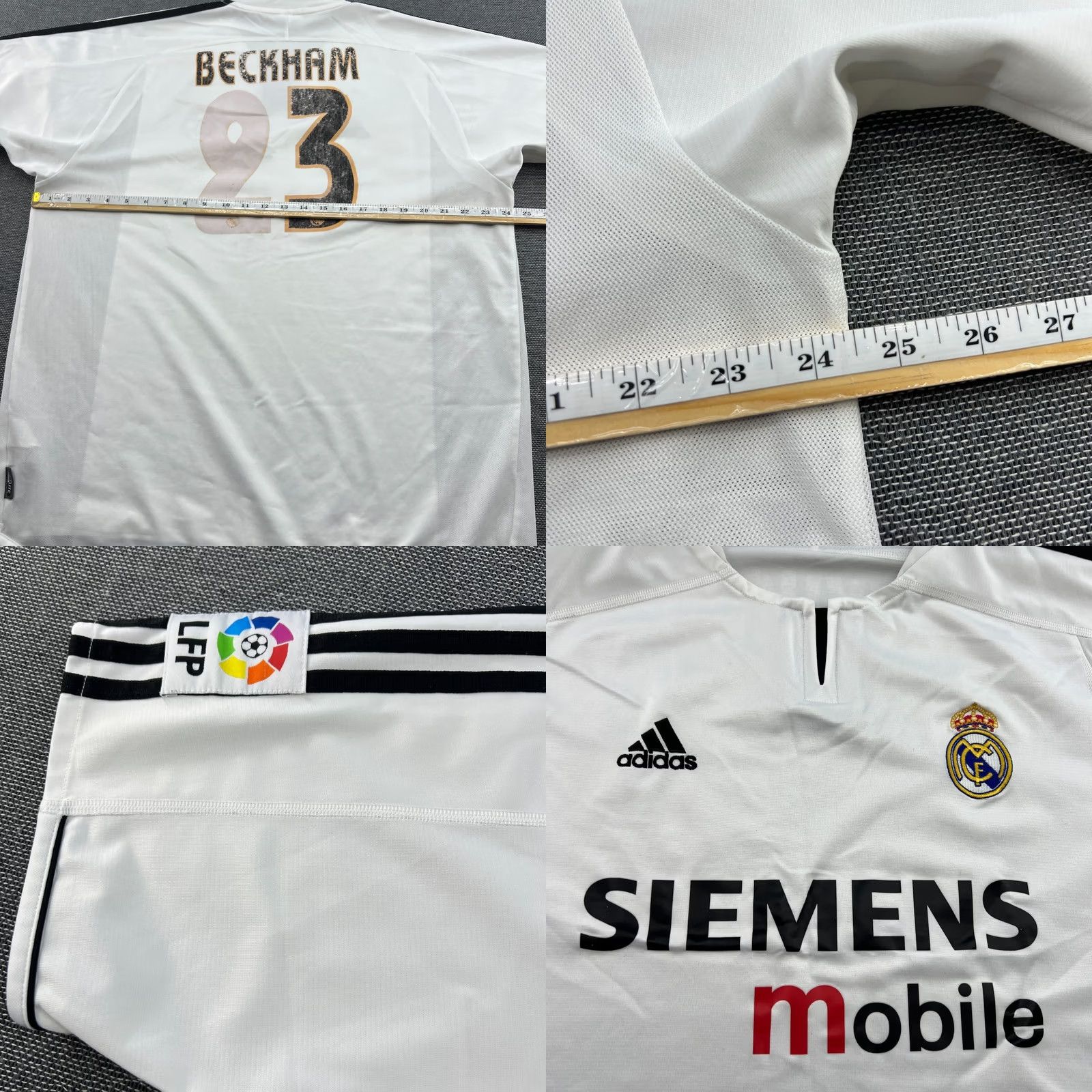 Adidas adidas Real Madrid 2003 2004 Home Football Jersey Mens XL Shirt White Size US XL / EU 56 / 4 - 8 Thumbnail