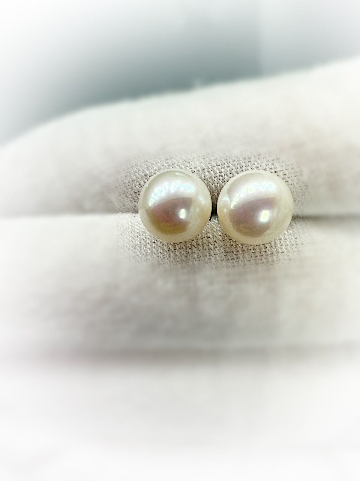 Nordstrom Classic 8mm Akoya White Pearl Stud Earrings -Women’s Jewelry Size ONE SIZE - 2 Thumbnail