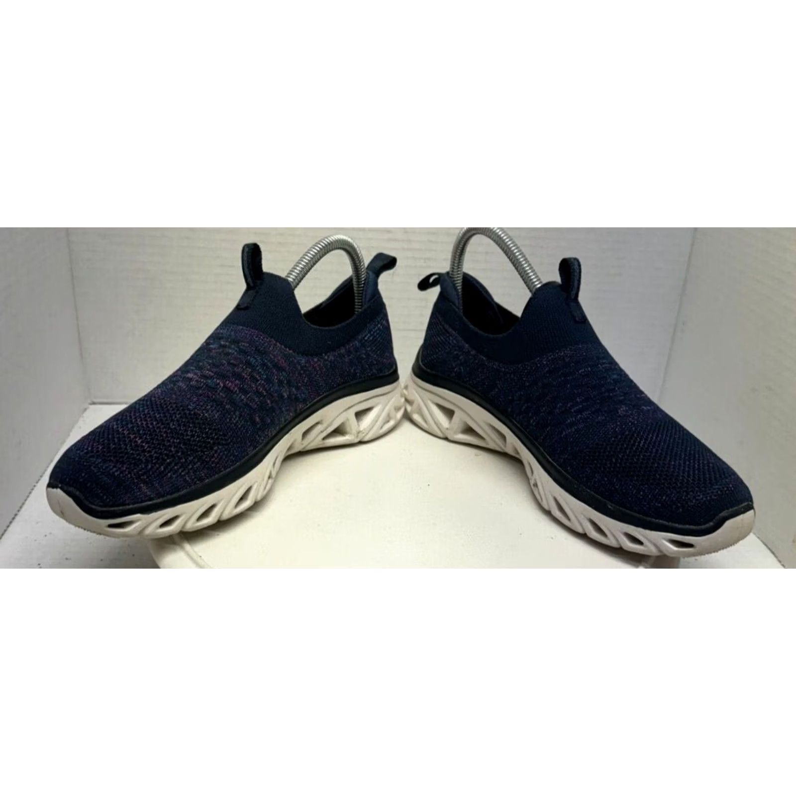 SKECHERS Skechers Glide Step Women 6 36 Air Cooled Memory Foam Rainbow Navy stretch fit Sneakers Shoes Size US 5.5 / IT 35.5 - 5 Thumbnail