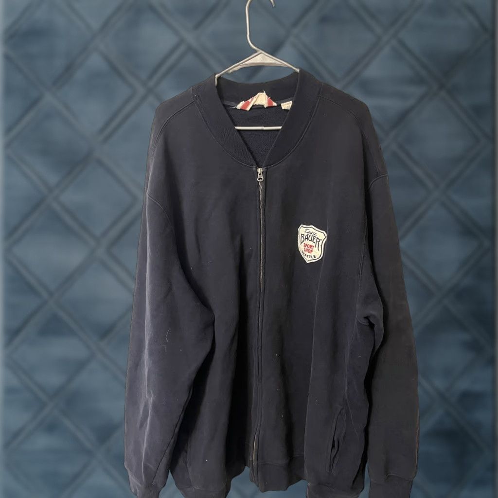 Eddie Bauer VINTAGE Eddie Bauer Sweatshirt Jacket 90s Seattle Sport Shop Black 3XLT Mens Big & Tall Cotton Sweatshirt Jacket 90s Mens/Unisex Adults Size US XXL / EU 58 / 5 - 1 Thumbnail