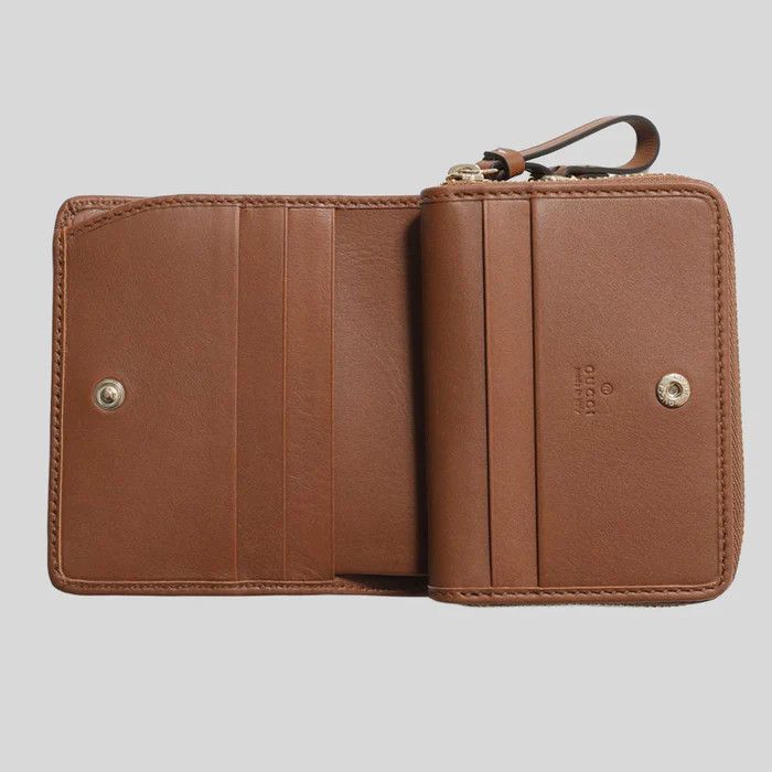 Gucci o1B3y1r0526 Size: OS / Zip Wallet in Beige Ebony Size ONE SIZE - 5 Thumbnail
