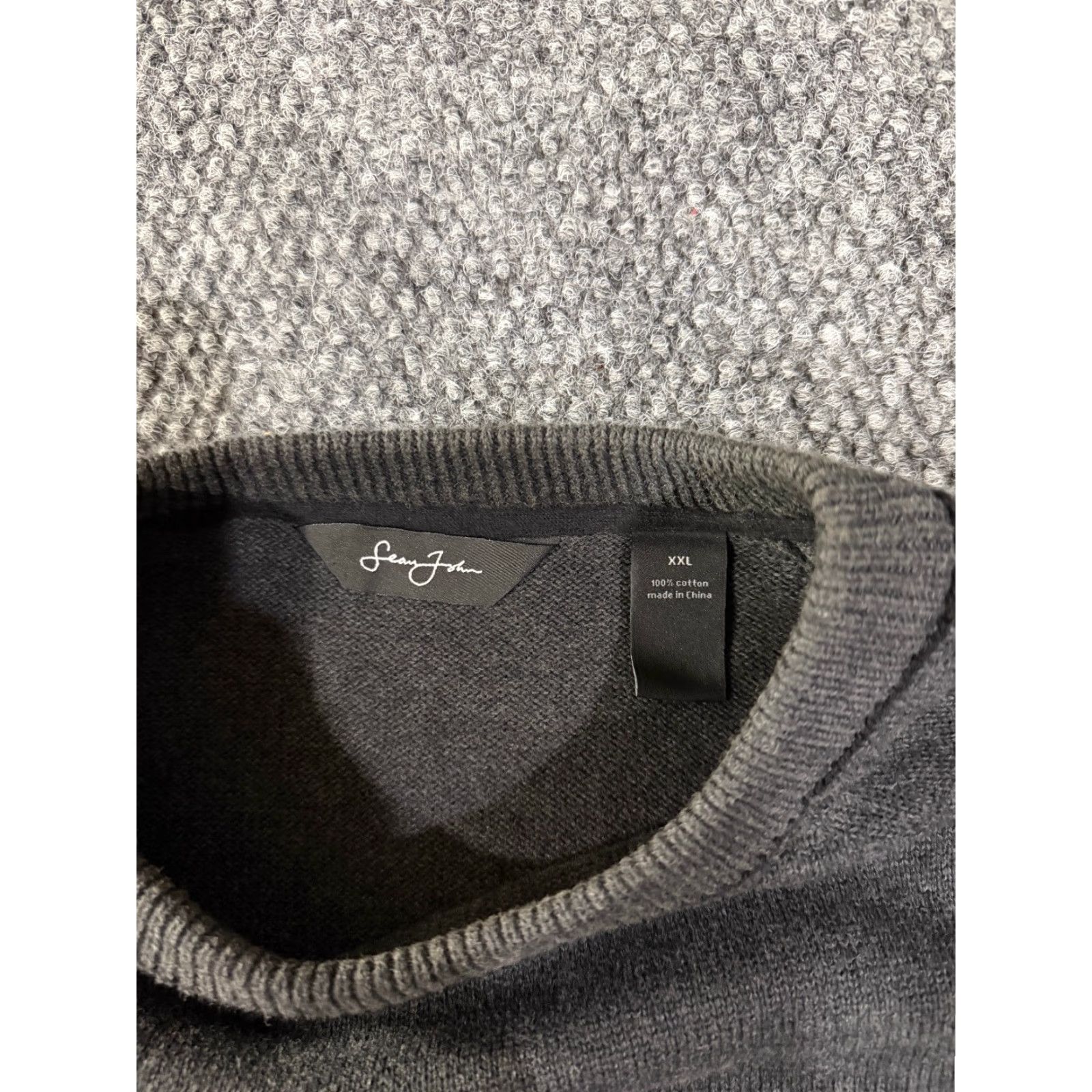 Sean John Sean John Sweater Mens 2XL Gray Crewneck Pullover Knit Embroidered Logo HipHop Sweatshirt Size US XXL / EU 58 / 5 - 5 Thumbnail