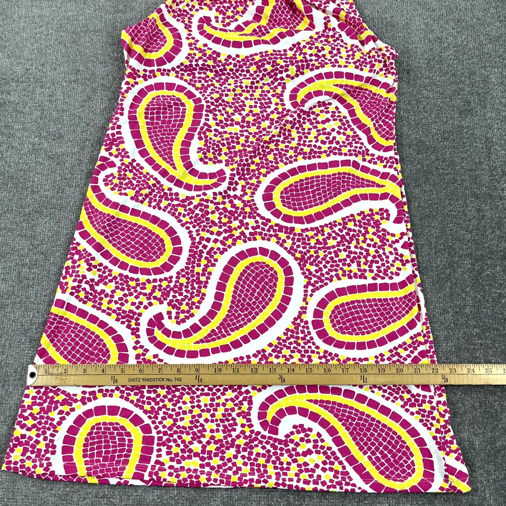 J.McLaughlin J. McLaughlin Dress Womens Large Maria Halter White Yellow Pink South Beach NEW Size L / US 10 / IT 46 - 6 Thumbnail