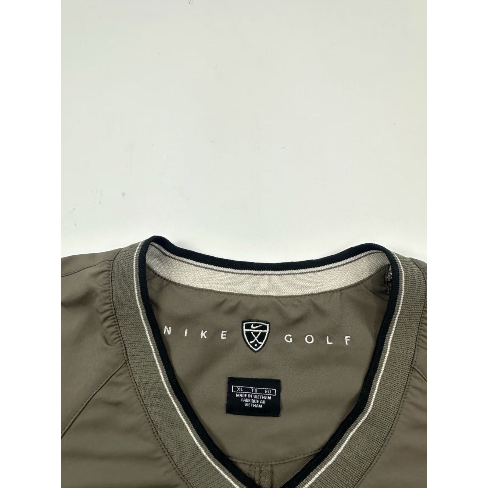 Nike VINTAGE Nike Jacket Mens XL Brown Pullover V-Neck Windbreaker Oswego Hill Club Golf Size US XL / EU 56 / 4 - 4 Thumbnail