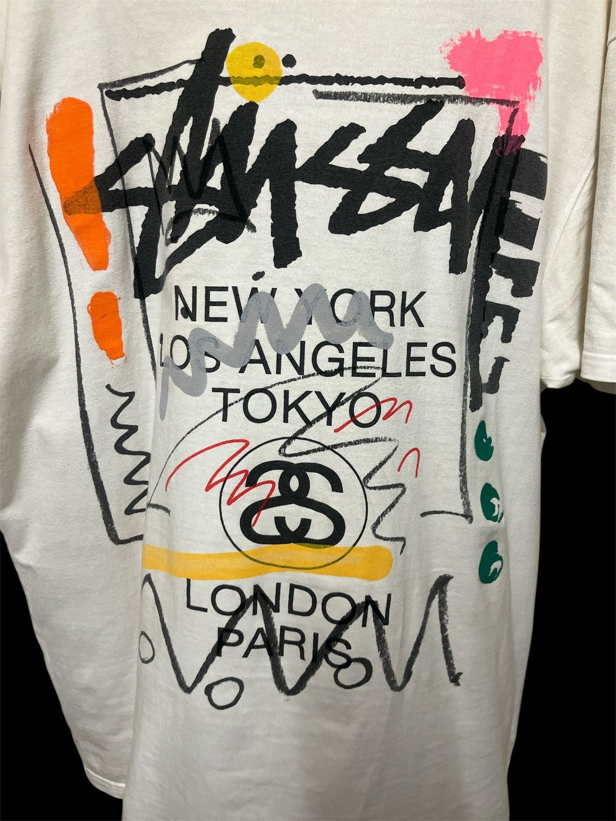 Stussy × Vintage Stussy White Shirt Size US M / EU 48-50 / 2 - 3 Thumbnail