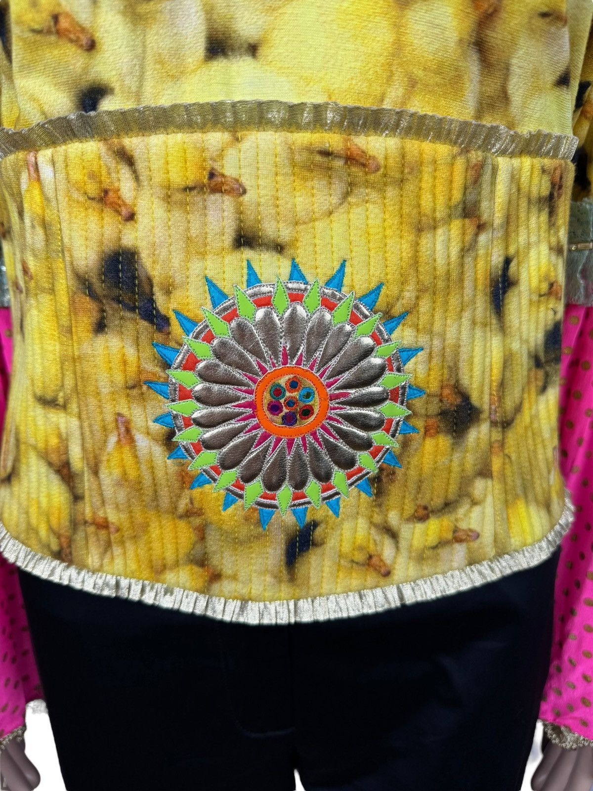 Manish Arora Manish Arora Silk Viscose Blouse Printed Baloon Sleev size L Size L / US 10 / IT 46 - 3 Thumbnail