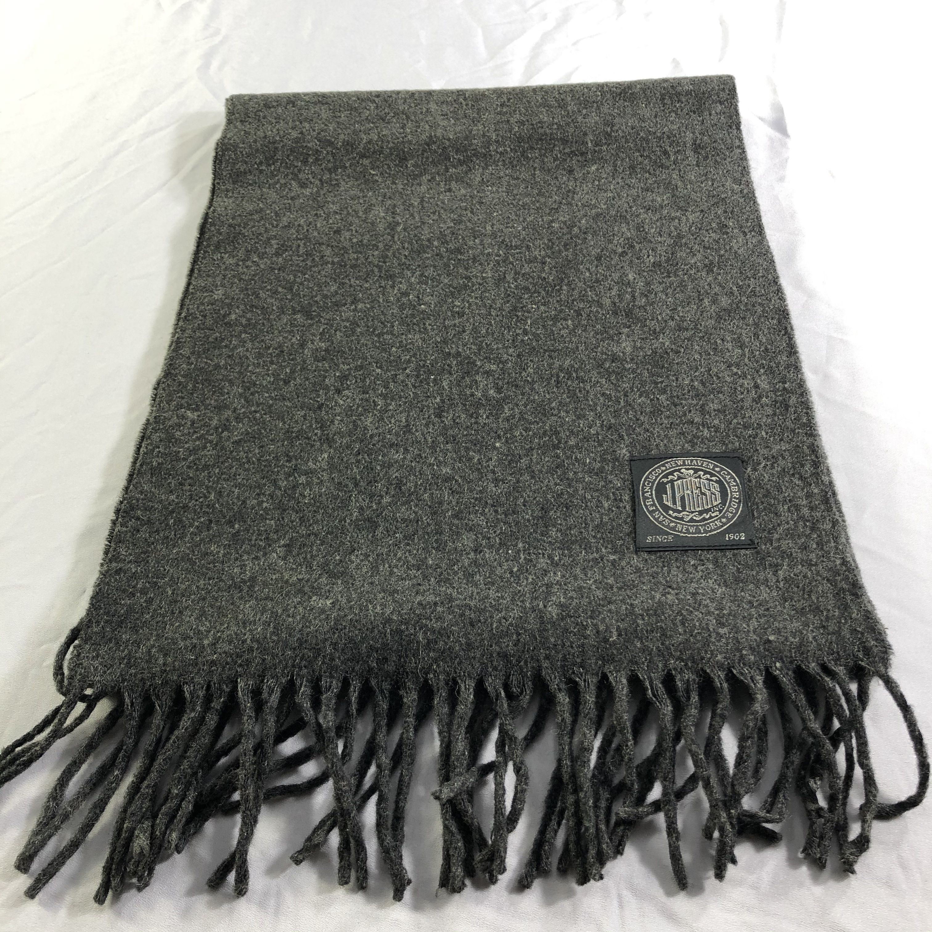 J. Press J. Press Wool Scarf Muffler Neckwear V2472 Size ONE SIZE - 2 Thumbnail