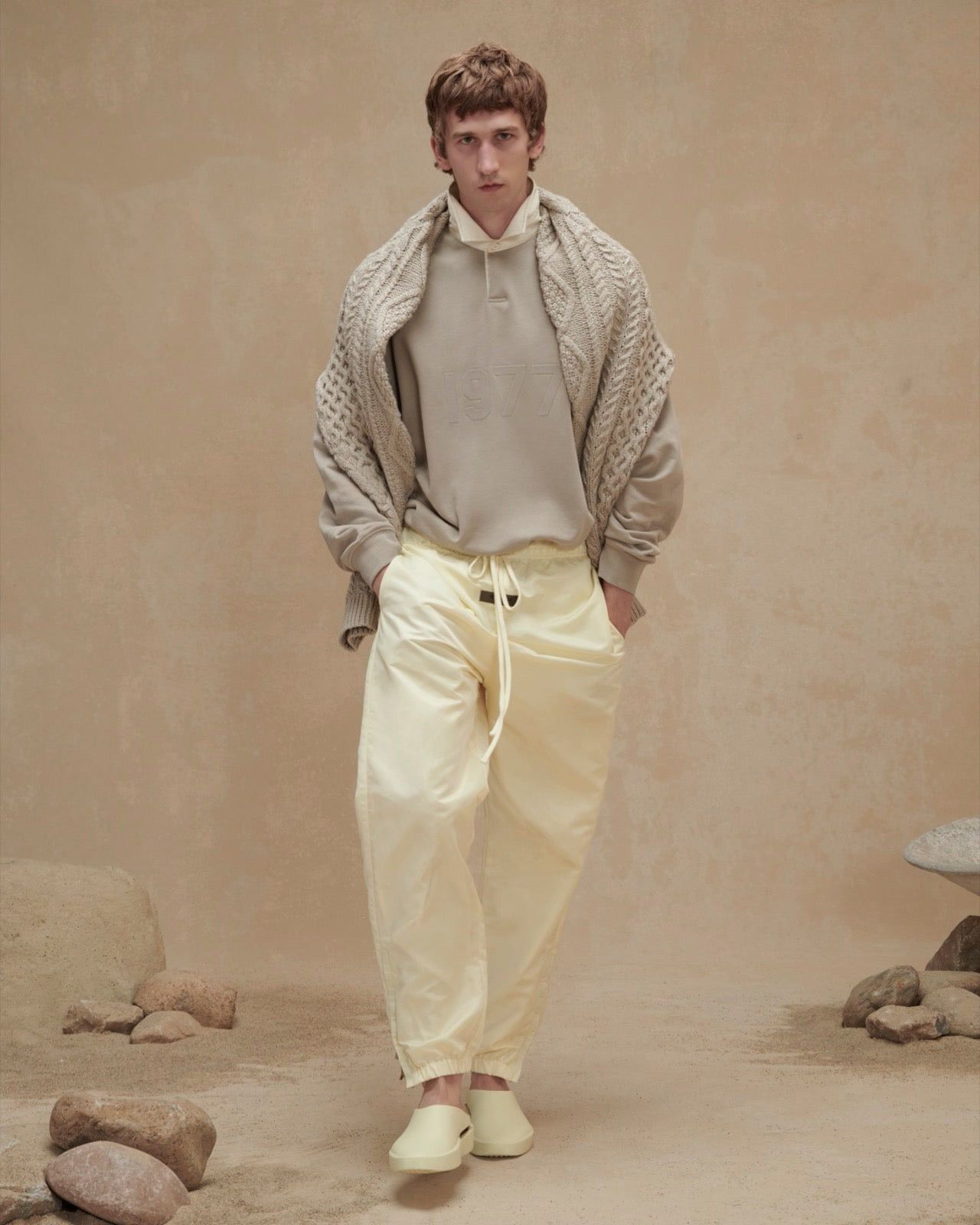 Fear of God Fear of God Essentials Fall 2022 CANARY Nylon Track Pants XS Size US 30 / EU 46 - 12 Thumbnail