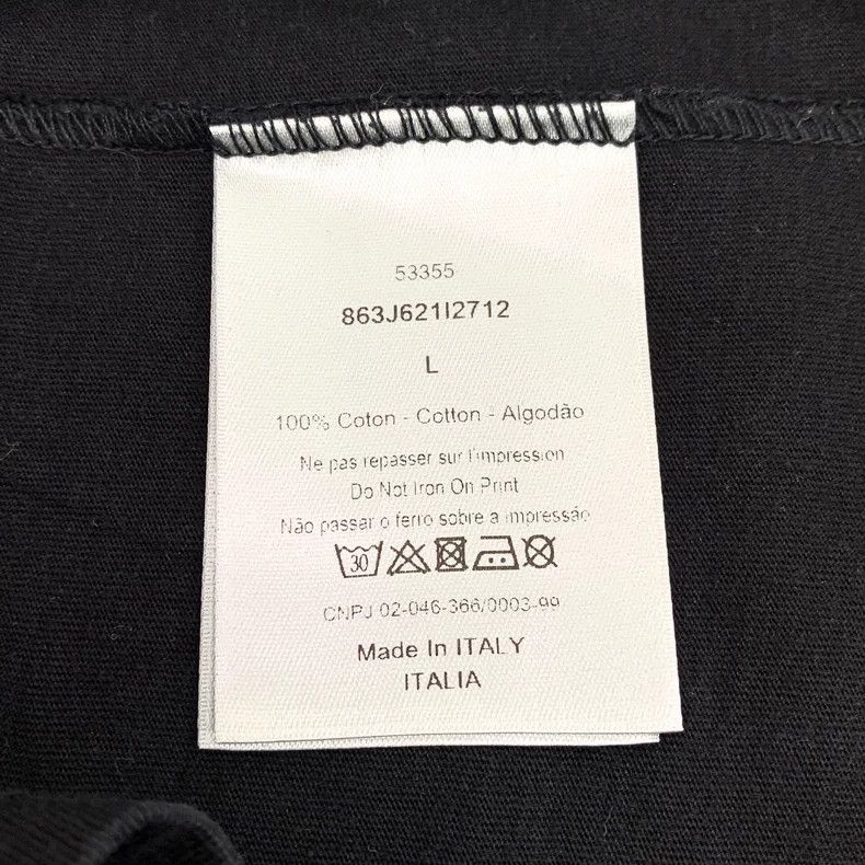 Dior Dior Black logo letter print cotton round-neck short-sleeve Size US L / EU 52-54 / 3 - 7 Thumbnail