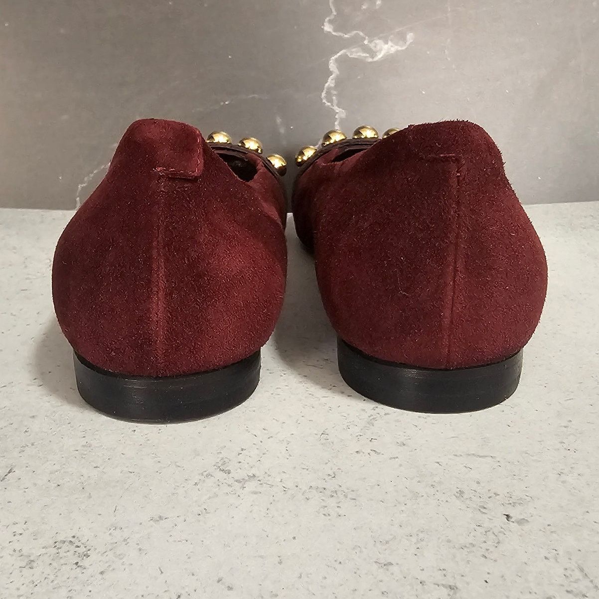 AGL AGL Studded Suede Leather Cap Toe Ballet Flat 35.5 5.5 Size US 5.5 / IT 35.5 - 5 Thumbnail