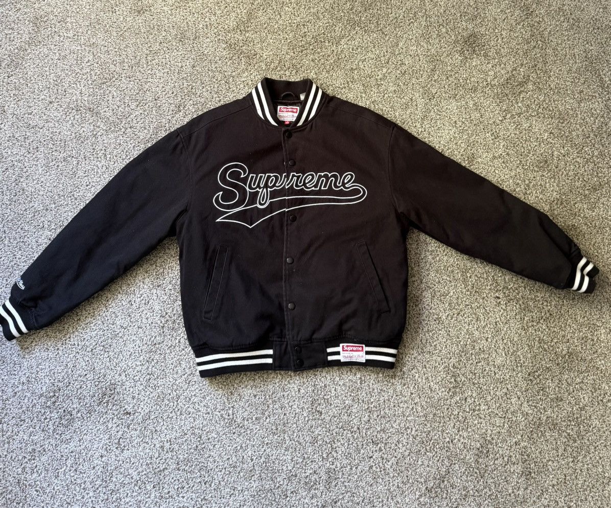Mitchell & Ness × Supreme Supreme x Mitchell & Ness Doughboy Twill Varsity Jacket Size US S / EU 44-46 / 1 - 2 Thumbnail