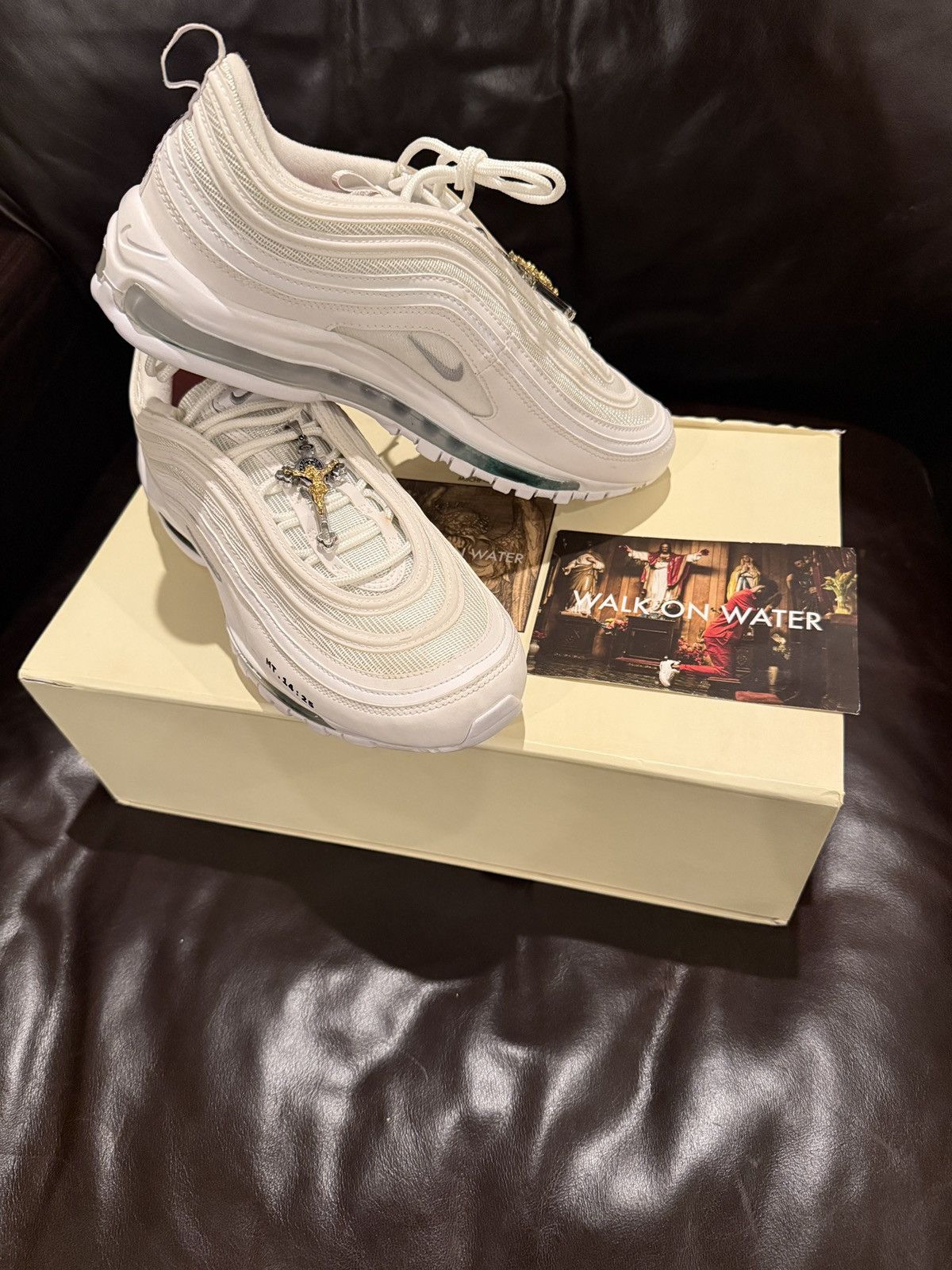 Nike Nike Air Max 97 x MSCHF INRI Jesus Sneakers 10M New Size US 10 / EU 43 - 1 Thumbnail