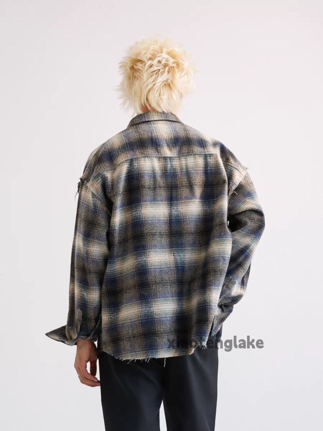 Vintage Washed faded utility punk yuppie grunge plaid shirt Size US M / EU 48-50 / 2 - 3 Thumbnail