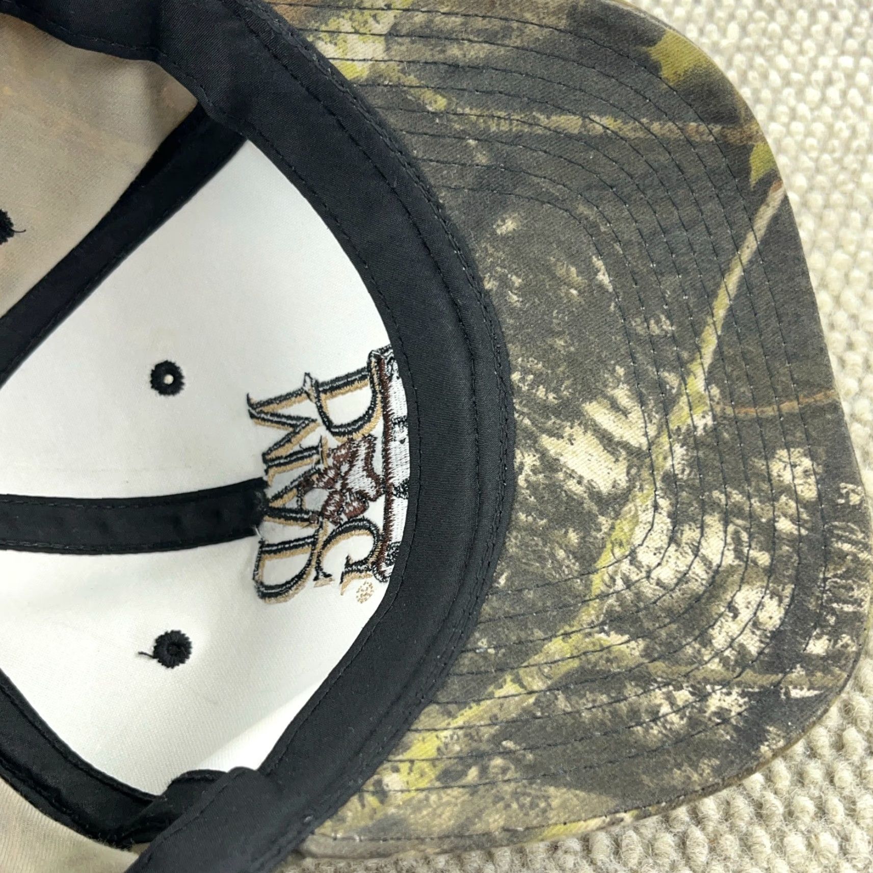 Vintage Mad Dog Gear Hat Cap Mossy Oak Camo Strap Back Hunting Y2K Adjustable Adult Size ONE SIZE - 6 Thumbnail