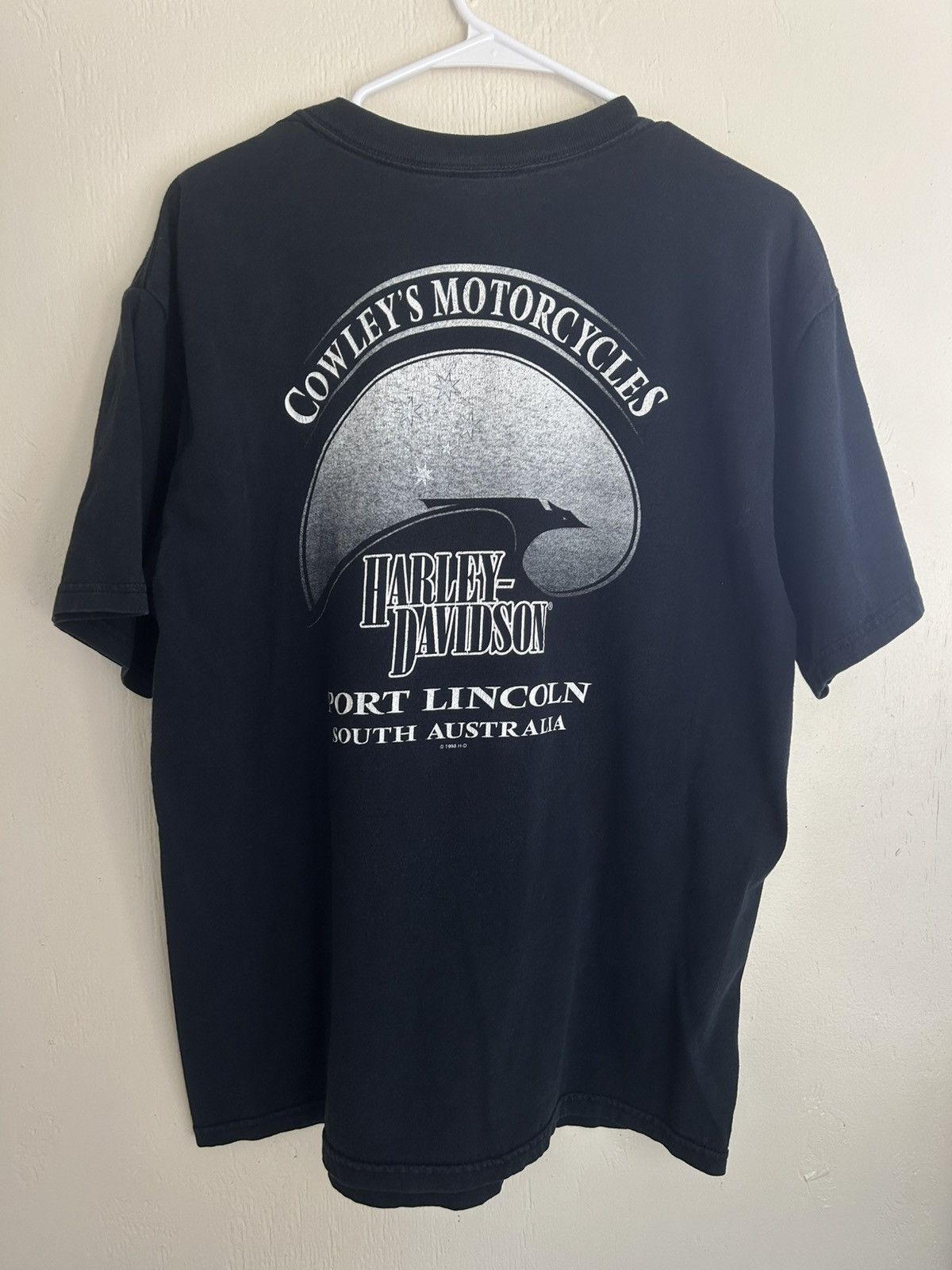 Harley Davidson Vintage 1992 Harley Davidson Australia Kangaroo Graphic Tee Size US L / EU 52-54 / 3 - 7 Thumbnail