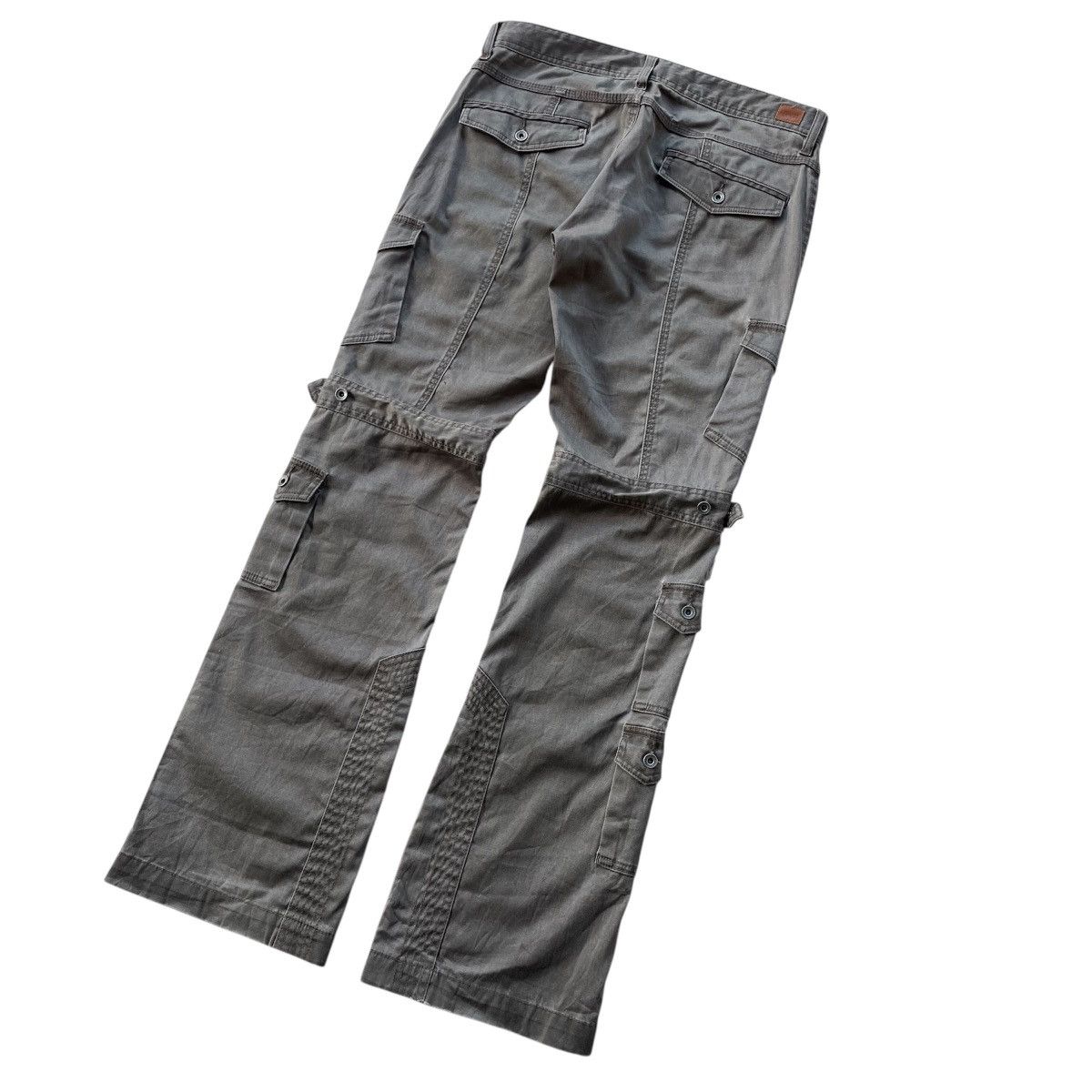 If Six Was Nine 2000s NCFM - Flare Bondage Multipocket Cargo Pants Size US 33 - 8 Thumbnail