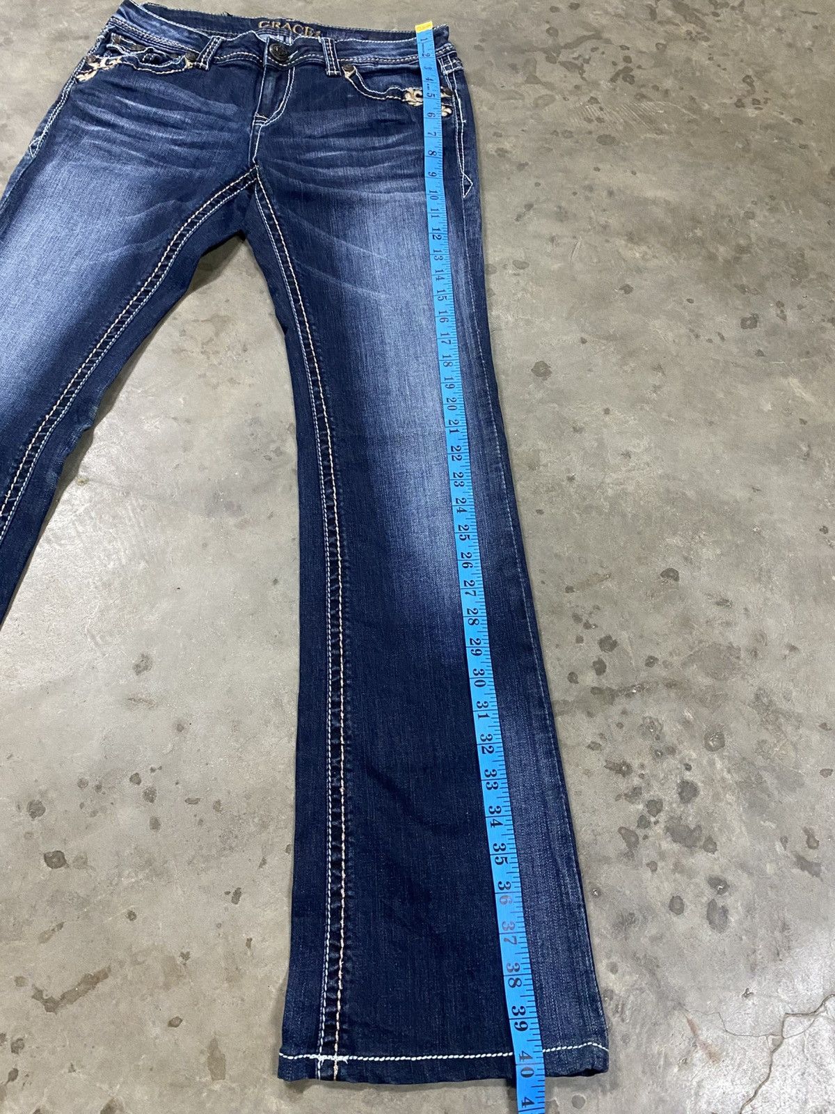 If Six Was Nine Flare Jeans Grace in LA Made in USA @320 Size US 28 / EU 44 - 16 Thumbnail