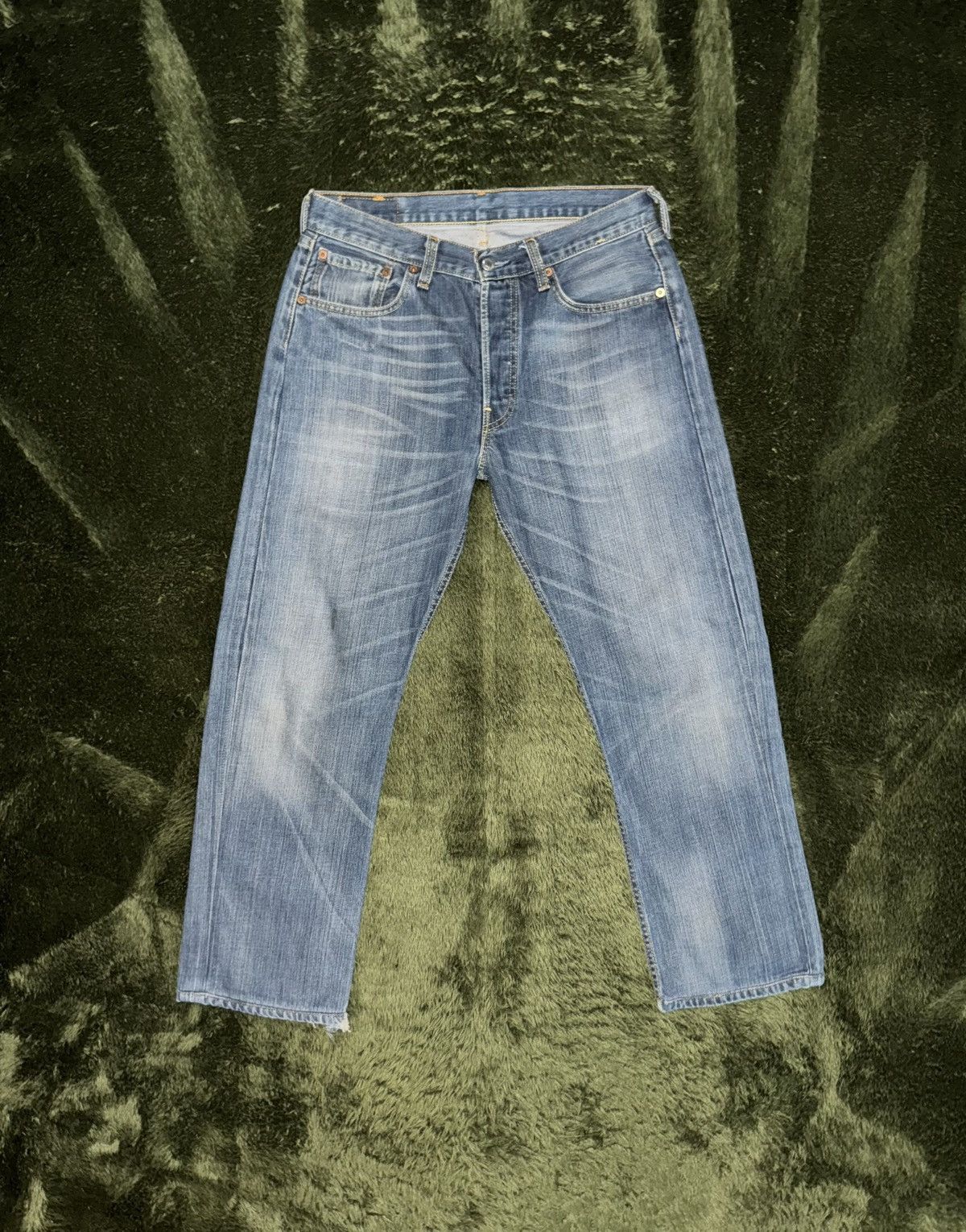Levi's [W32/L32] Levis 501 USA button fly washed denim pants Size US 32 / EU 48 - 1 Thumbnail