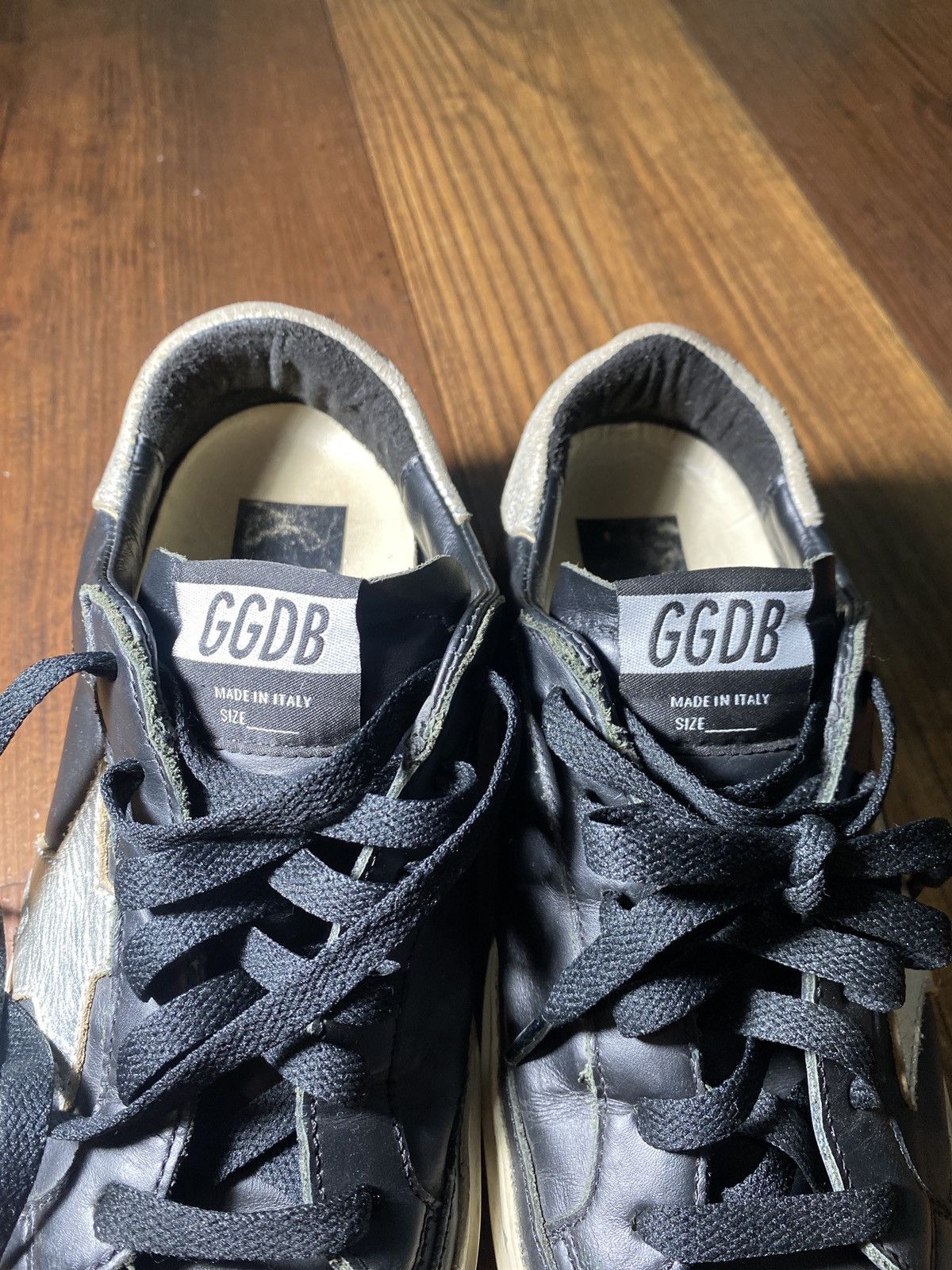 Golden Goose Golden Goose Hi Star Black Silver Size US 5 / IT 35 - 5 Thumbnail