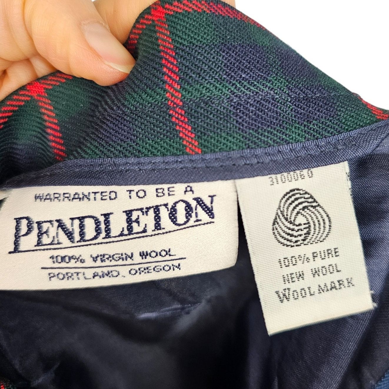 Pendleton Vintage Pendleton Wool Plaid Blazer Skirt 2Pc Set Sz 10P/12 Size L / US 10 / IT 46 - 14 Thumbnail
