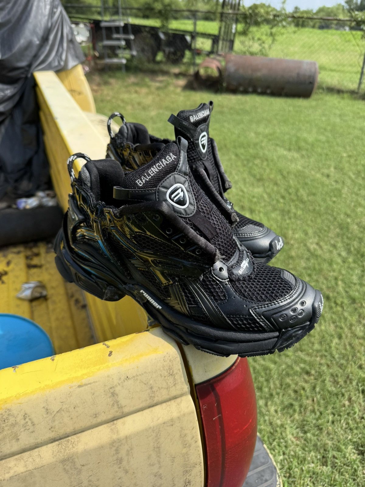 Balenciaga Balenciaga Runner Black Sneakers Boots | Grailed
