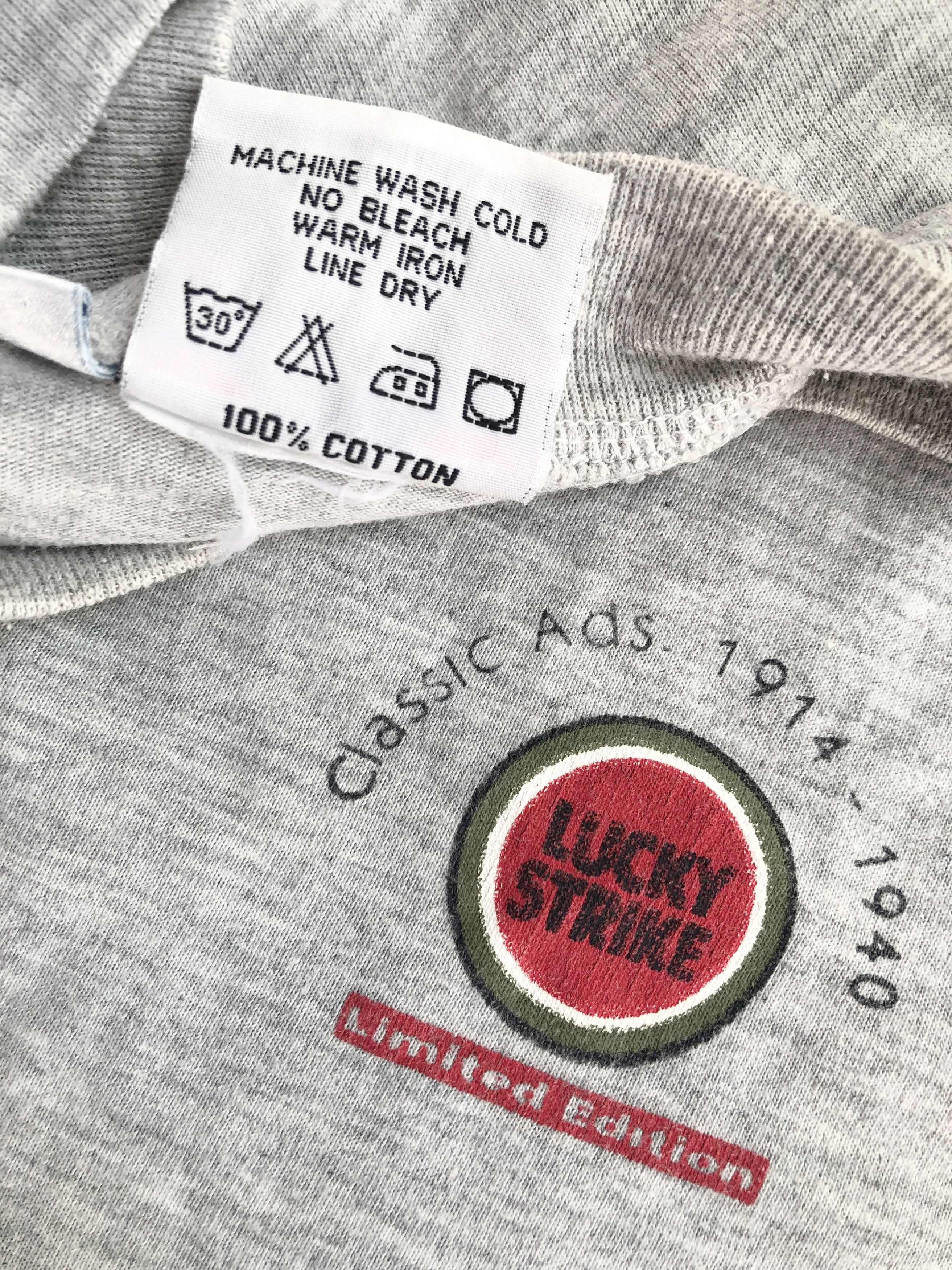 Vintage Rare Vintage Lucky Strike 90s Classic Ads Promo Tshirts Size US L / EU 52-54 / 3 - 4 Thumbnail