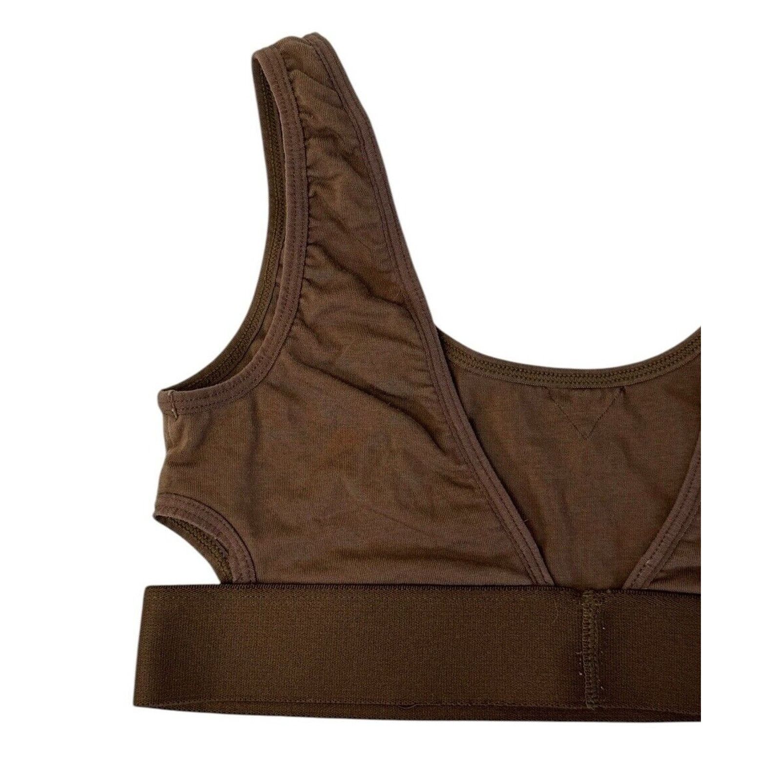 Richer Poorer RICHER POORER Scoop Cutout Bralette Java Brown Bra Crop Top Size S / US 4 / IT 40 - 7 Thumbnail