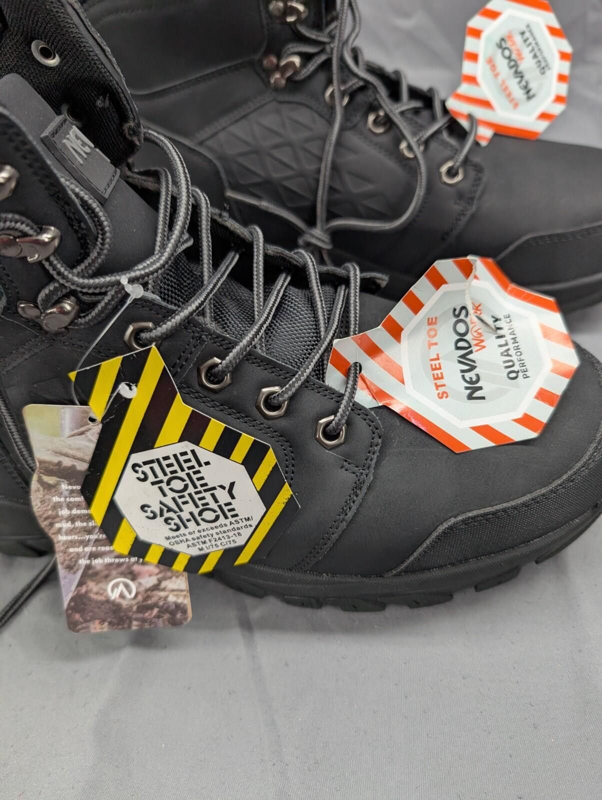 Other Nevados Leeds Steel Toe Safety Work Boots Black Size 12 Size US 12 / EU 45 - 6 Thumbnail