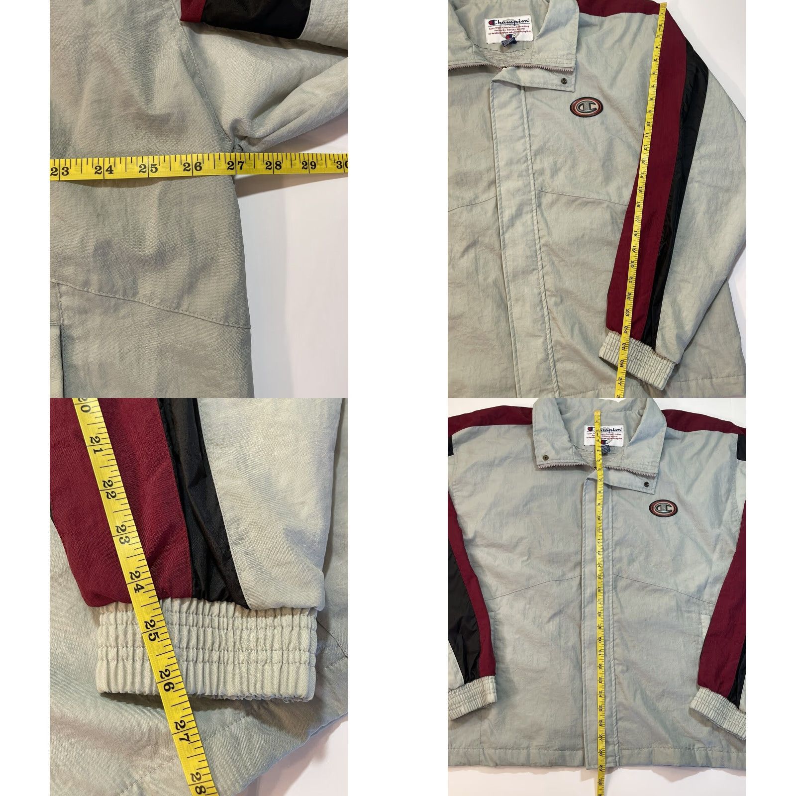 Champion VINTAGE Champion Lined Windbreaker Jacket Full Zip Coat Outdoor C Logo XL Men? (But gender not specified) Size US XL / EU 56 / 4 - 8 Thumbnail