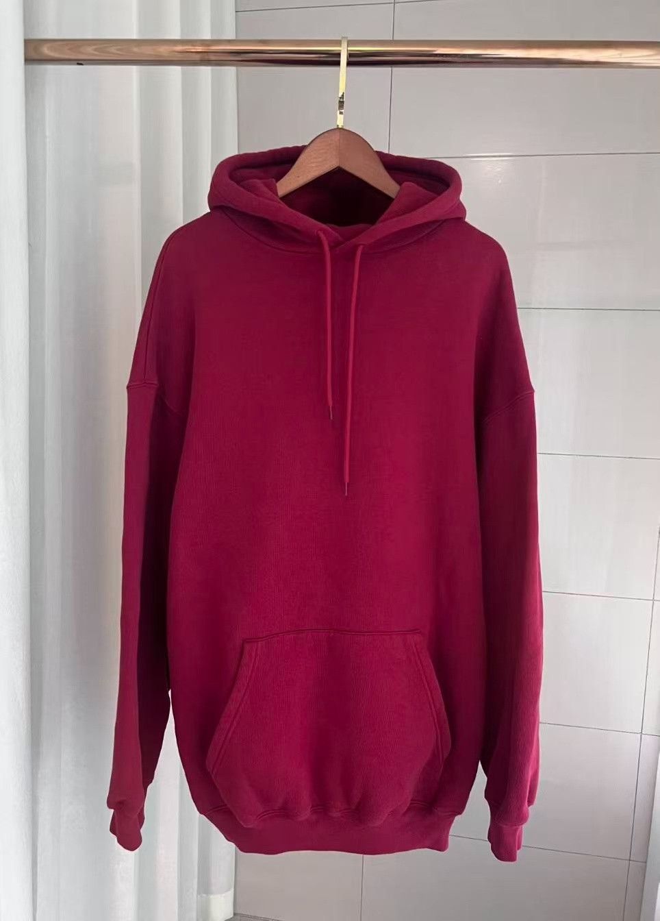 Balenciaga Balenciaga Red Logo Cotton Hoodie Size US M / EU 48-50 / 2 - 1 Thumbnail