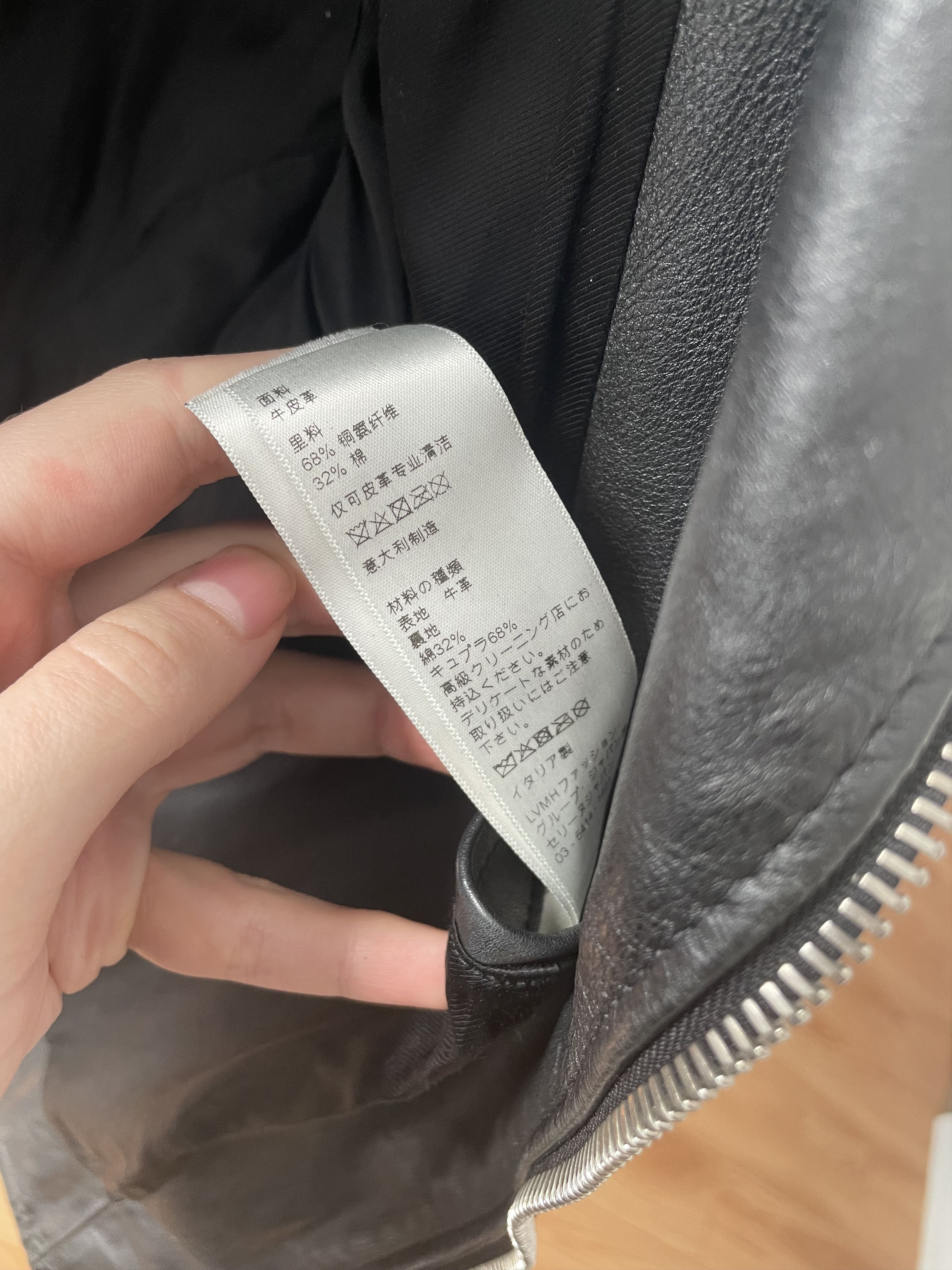 Celine × Hedi Slimane Celine X Hedi slimane Leather biker jacket Size US M / EU 48-50 / 2 - 17 Thumbnail