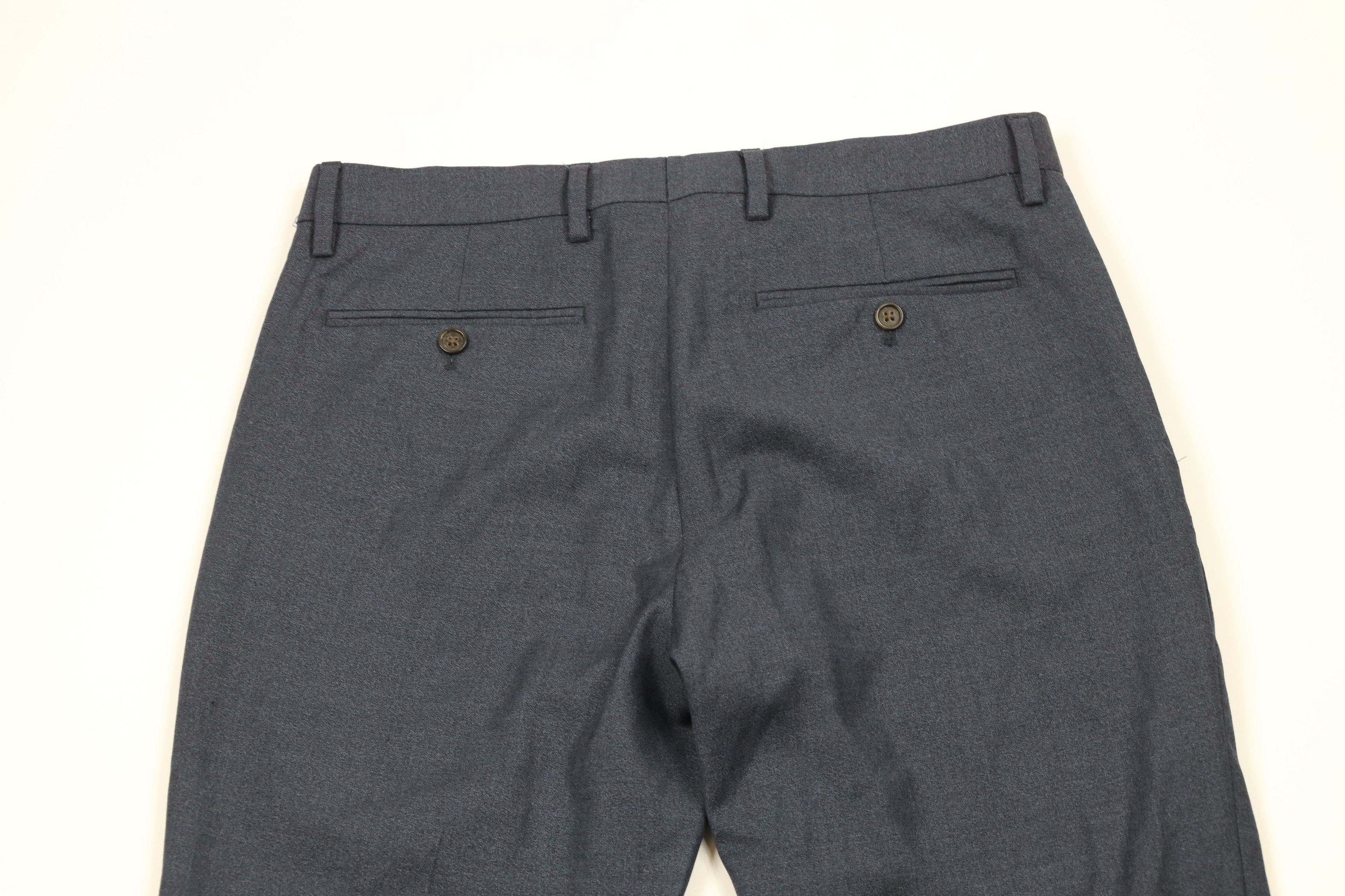 Express × Vintage Express Slim Fit Wool Chinos Chino Pants Trousers Blue Size US 31 - 10 Thumbnail