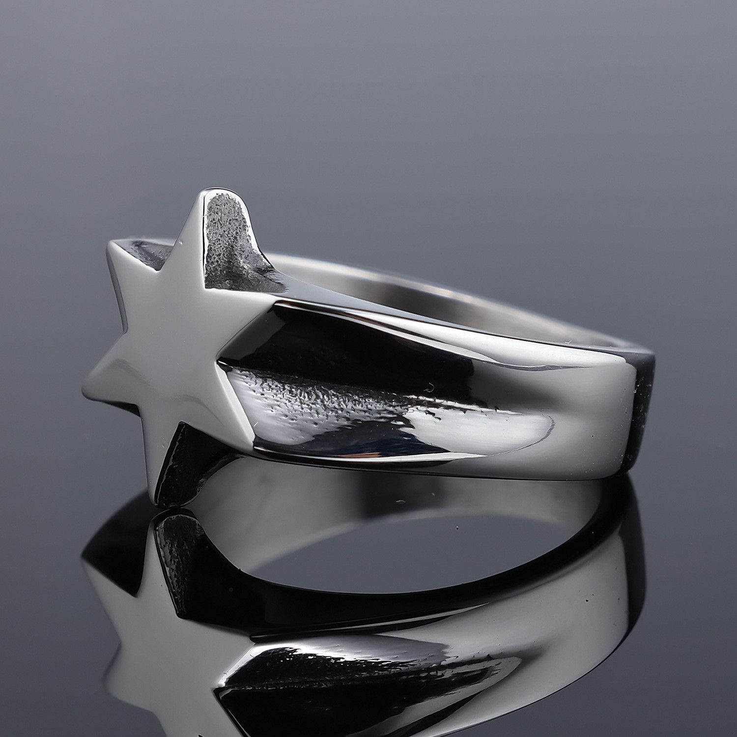 Jewelry Star Matchless Jewelry Rings Open Chrome Ring (Size 7-13) Size ONE SIZE - 3 Thumbnail
