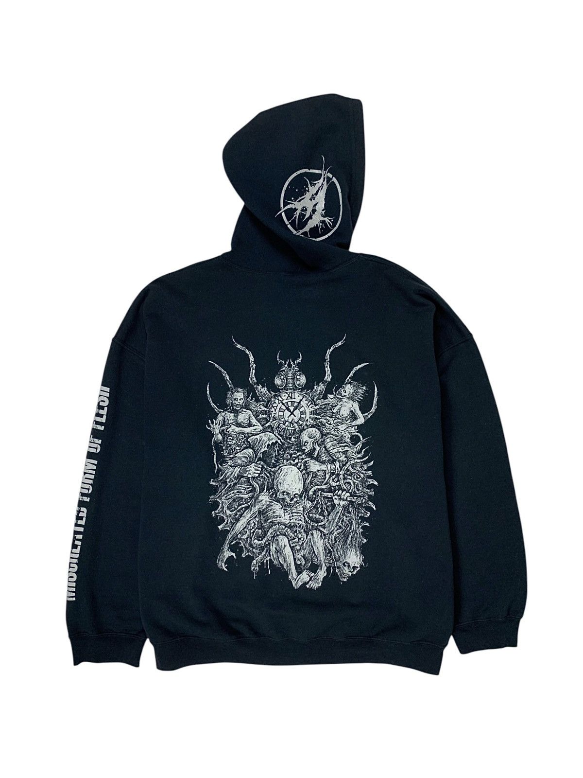Metal Mulisha 00s Vintage Death Metal Scordatura Rock Band Hoodie Y2K Size US XL / EU 56 / 4 - 2 Thumbnail