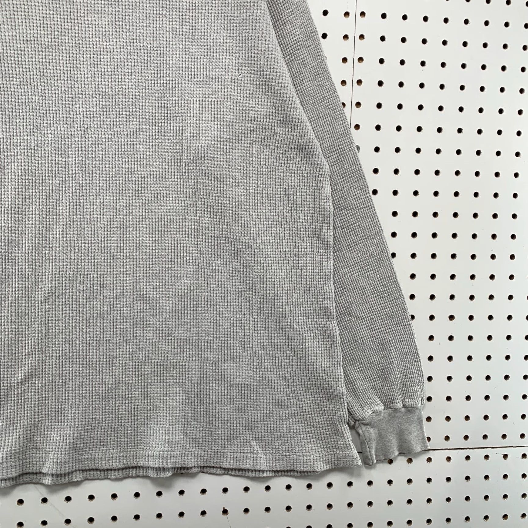 Lands' End VINTAGE Lands' End Thermal Shirt Mens XL Gray Waffle Knit 90s 80s Long Sleeve USA Size US XL / EU 56 / 4 - 5 Thumbnail