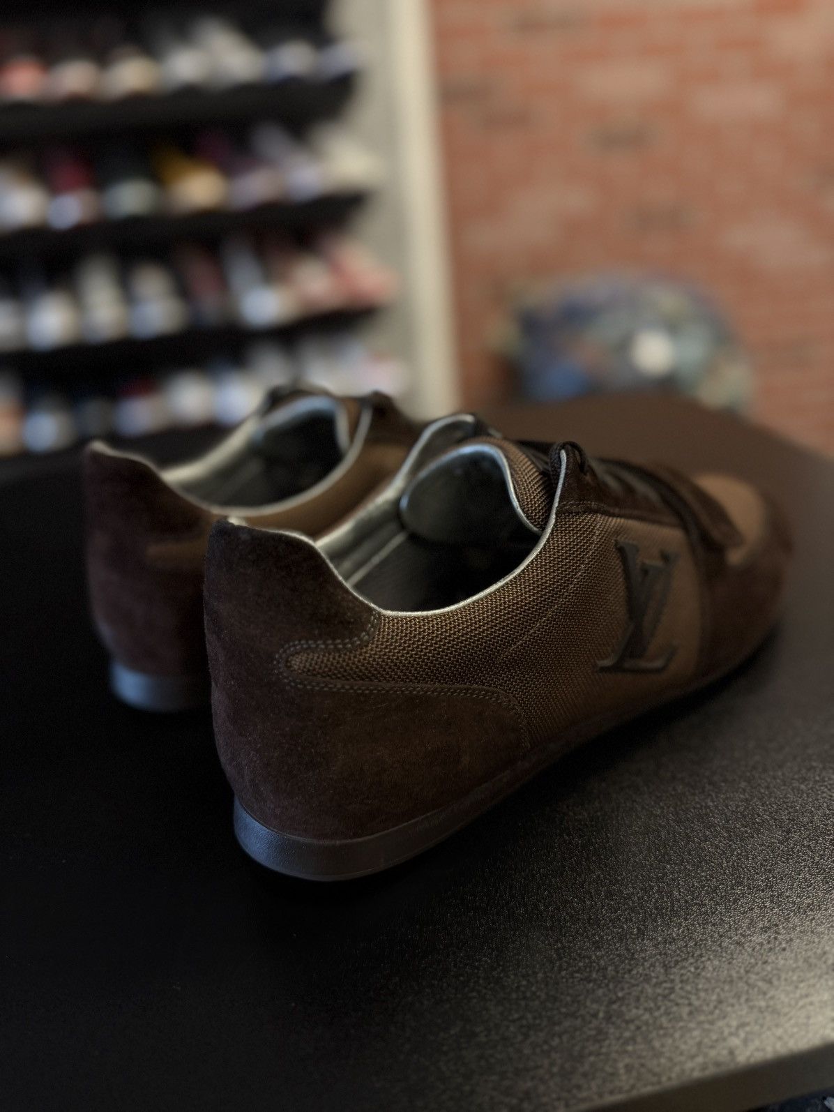 Louis Vuitton Brown Vintage Strap Sneakers 9.5LV/10.5US