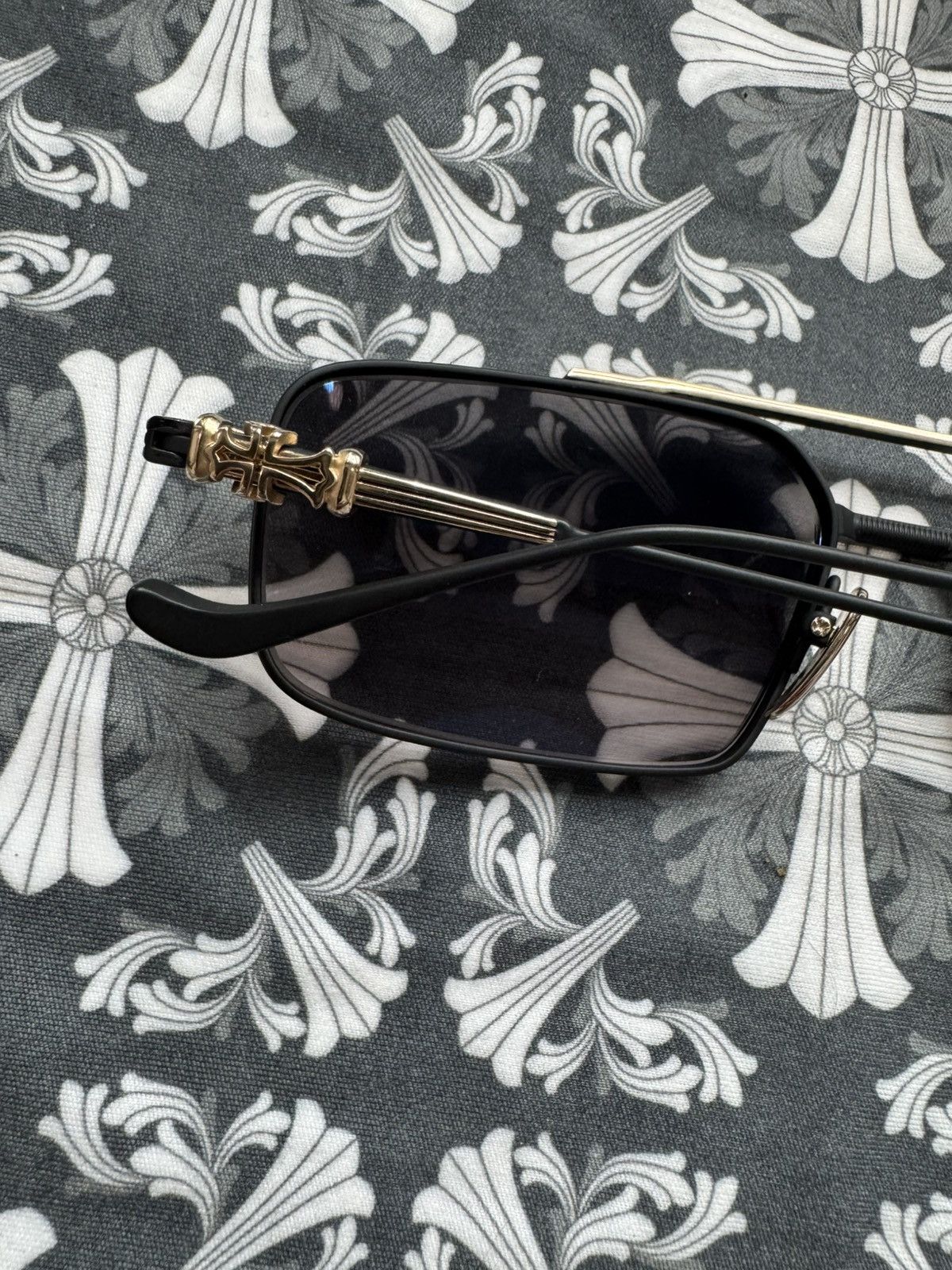 Chrome Hearts Chrome hearts lick’n glasses black & Gold Size ONE SIZE - 7 Thumbnail