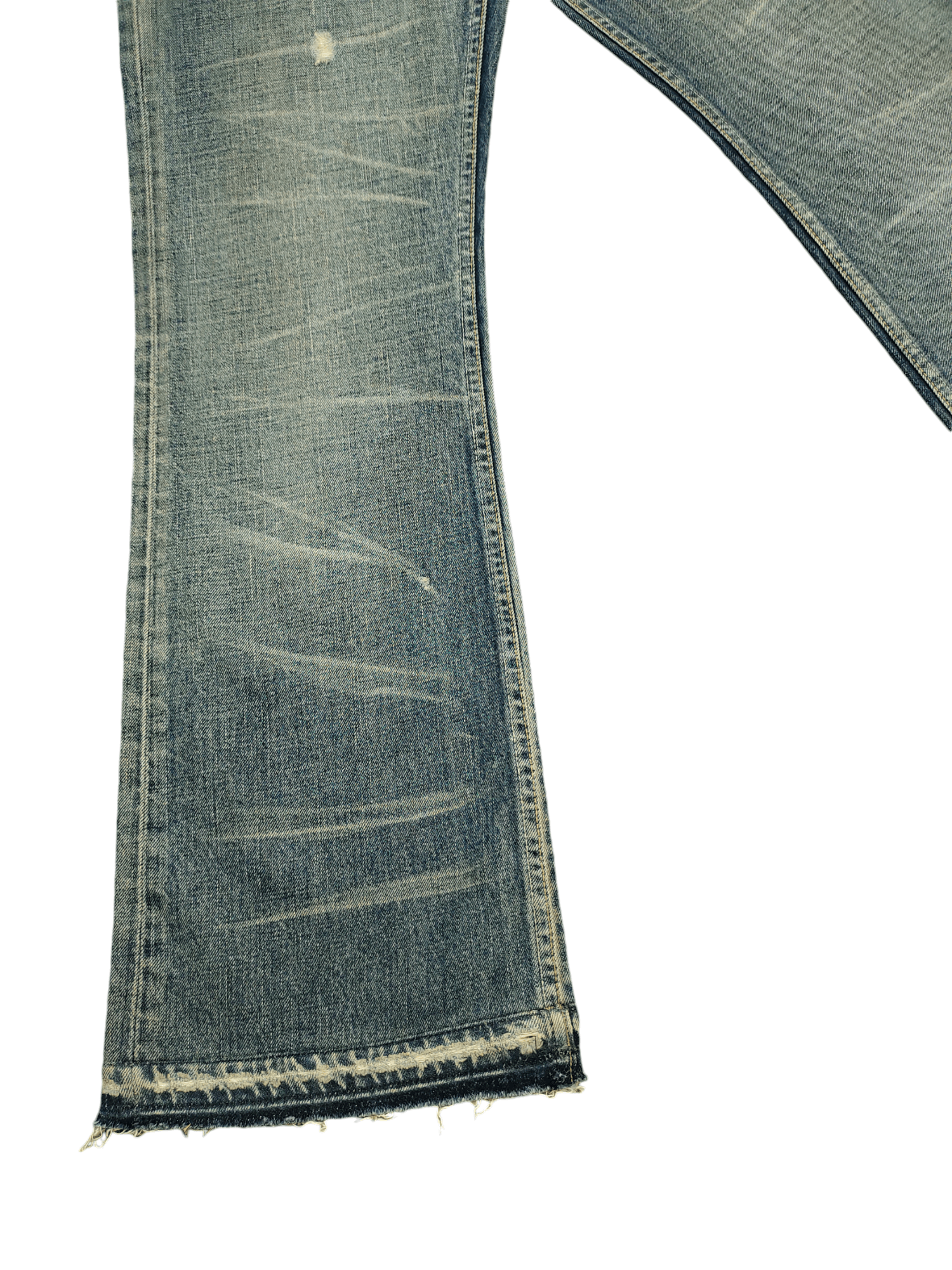 If Six Was Nine Flare Jeans 575 Denim Clawmark Distress Faded Bootcut Y2k Size US 29 - 8 Thumbnail