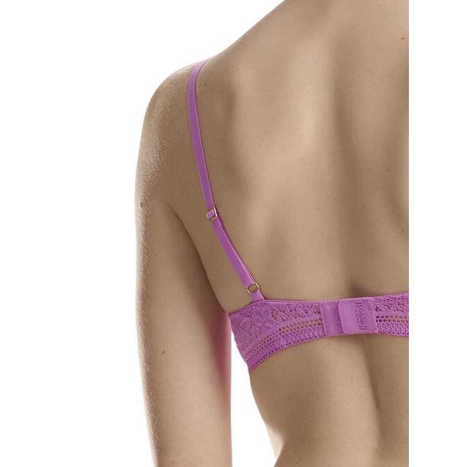 Wolford NWT Wolford Straight Laced Demi Cup Bra 85D 38D Orchid Pink Size ONE SIZE - 12 Thumbnail