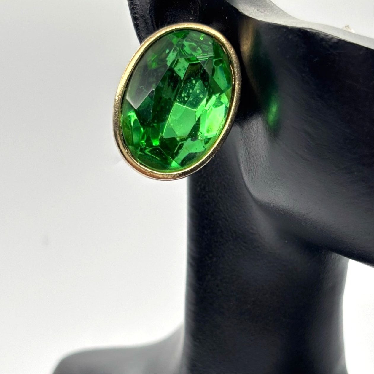 Other Gold & Green Crystal Earrings Size ONE SIZE - 1 Thumbnail
