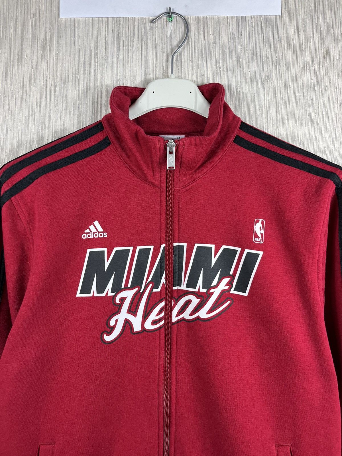 Adidas Vintage Sample Adidas Miami Heat track y2k zip hoodie bloke Size US M / EU 48-50 / 2 - 3 Thumbnail