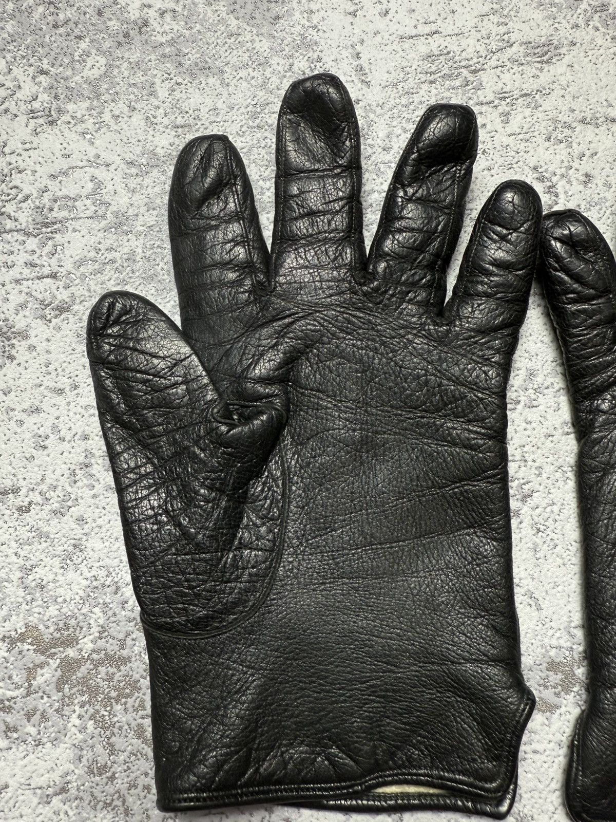 Jean Paul Gaultier Rare Jean Paul Gaultier Leather Gloves Black Men Vintage Size ONE SIZE - 13 Thumbnail