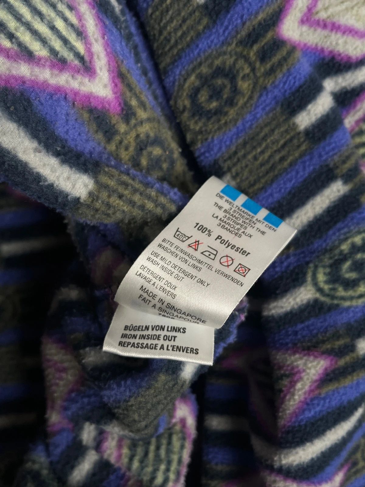Adidas Vintage 90s Adidas Synchilla Multicolour Fleece RARE Size US M / EU 48-50 / 2 - 6 Thumbnail
