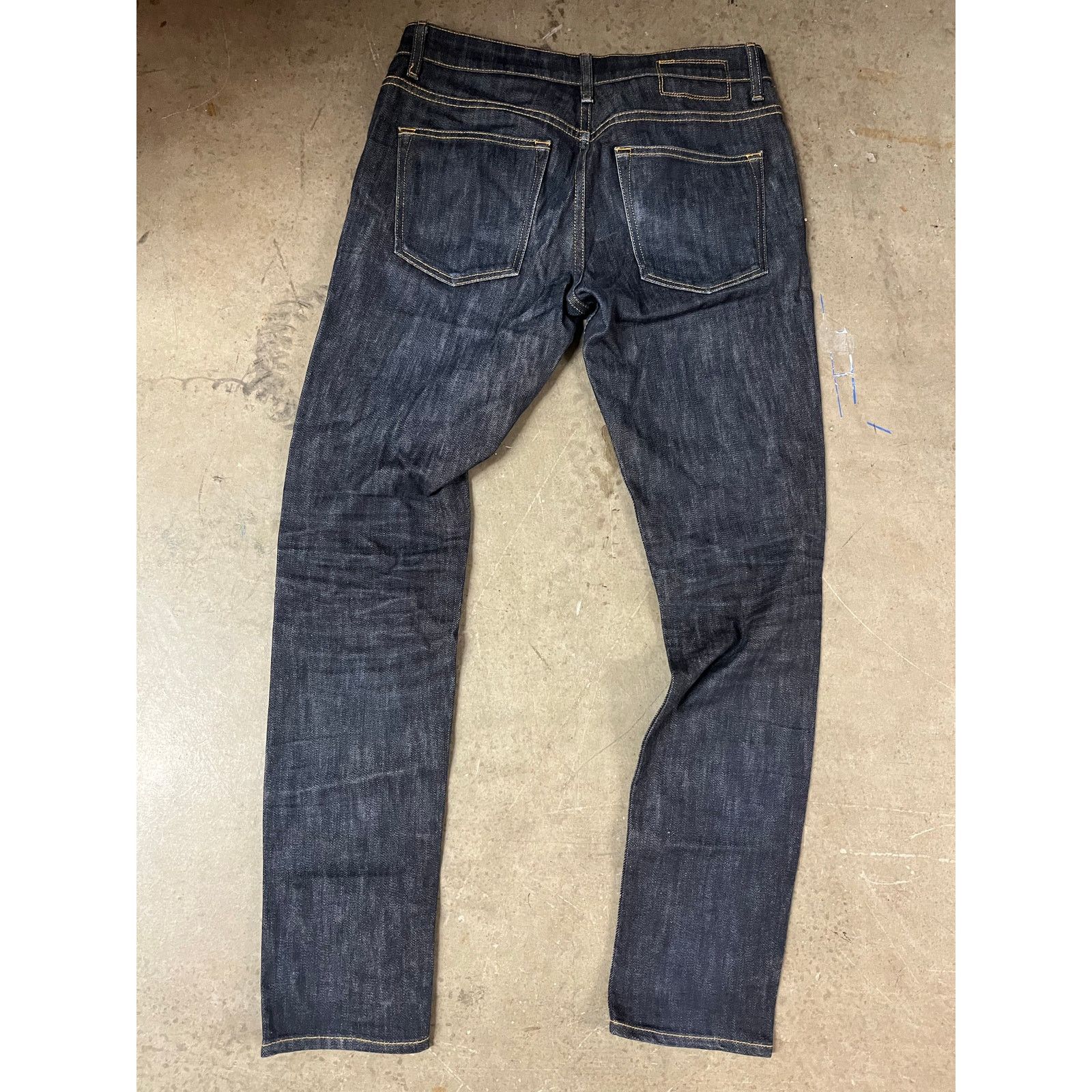 DSTLD DSTLD- Slim Dark Wash Resin Timber Stitch /30x32 Size US 30 / EU 46 - 4 Thumbnail