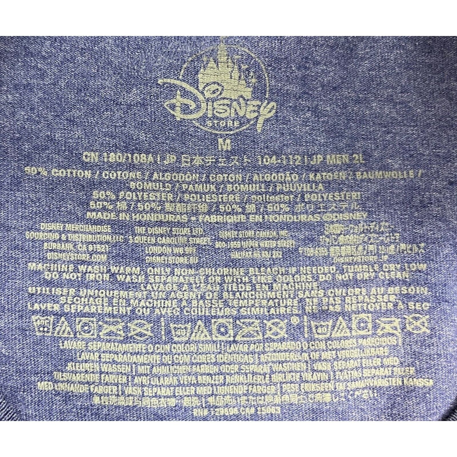 Disney Disney Mickey Mouse T-Shirt Unisex Adults M Blue Crew Neck Short Sleeve Graphic Print 1980s USA Cartoon Disney Store Size US M / EU 48-50 / 2 - 5 Thumbnail