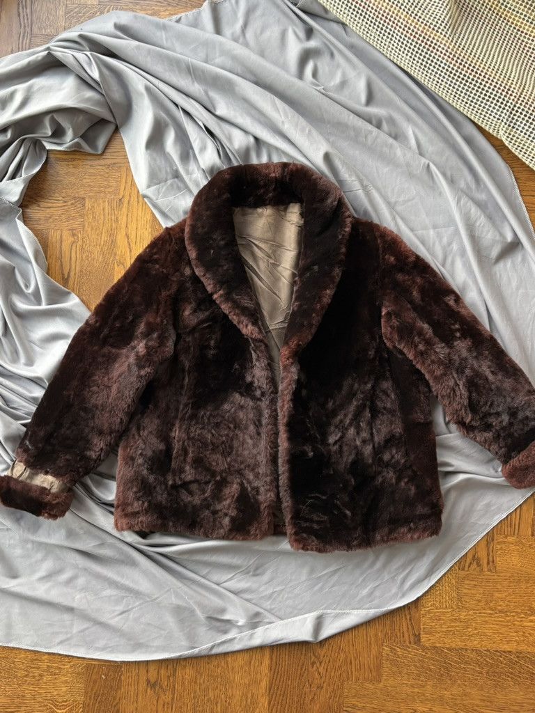 Vintage 1950s Fur Coat Vintage Sheared Beaver Overcoat Cropped Mob Size US S / EU 44-46 / 1 - 19 Thumbnail
