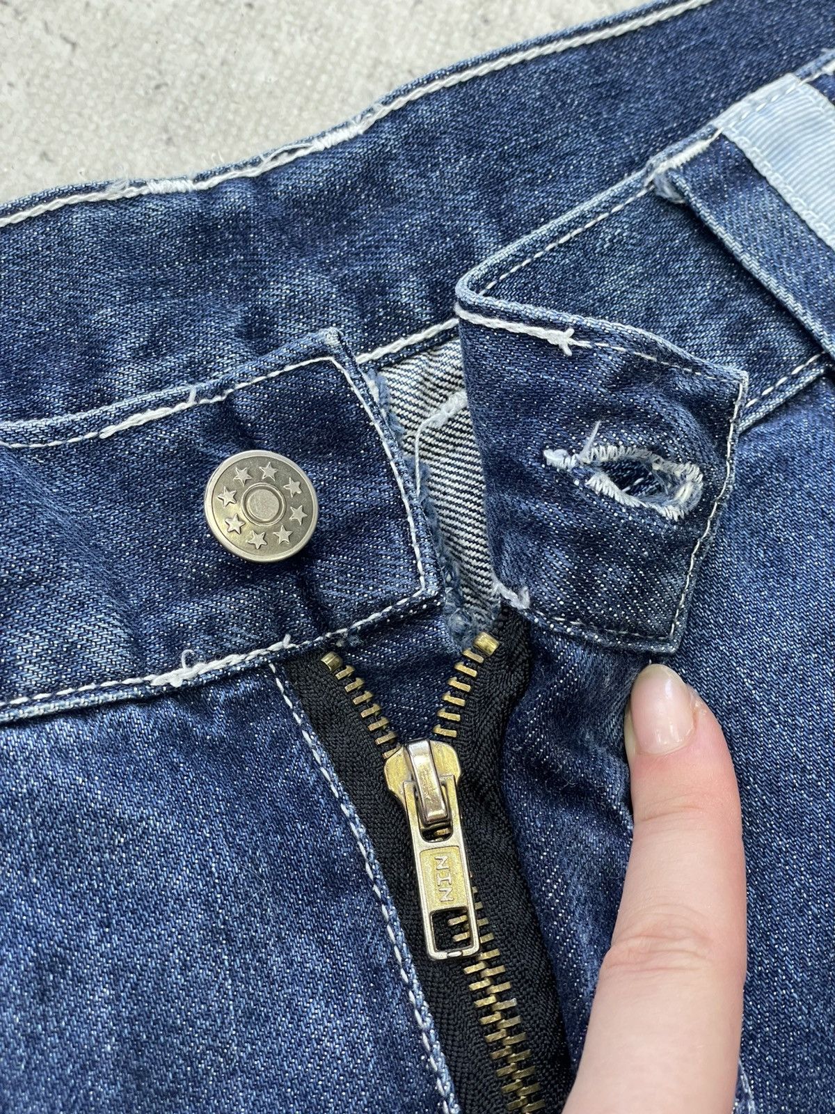 Tornado Mart Baggy distressed diesel style cargo jeans pants y2k Size US 34 / EU 50 - 7 Thumbnail