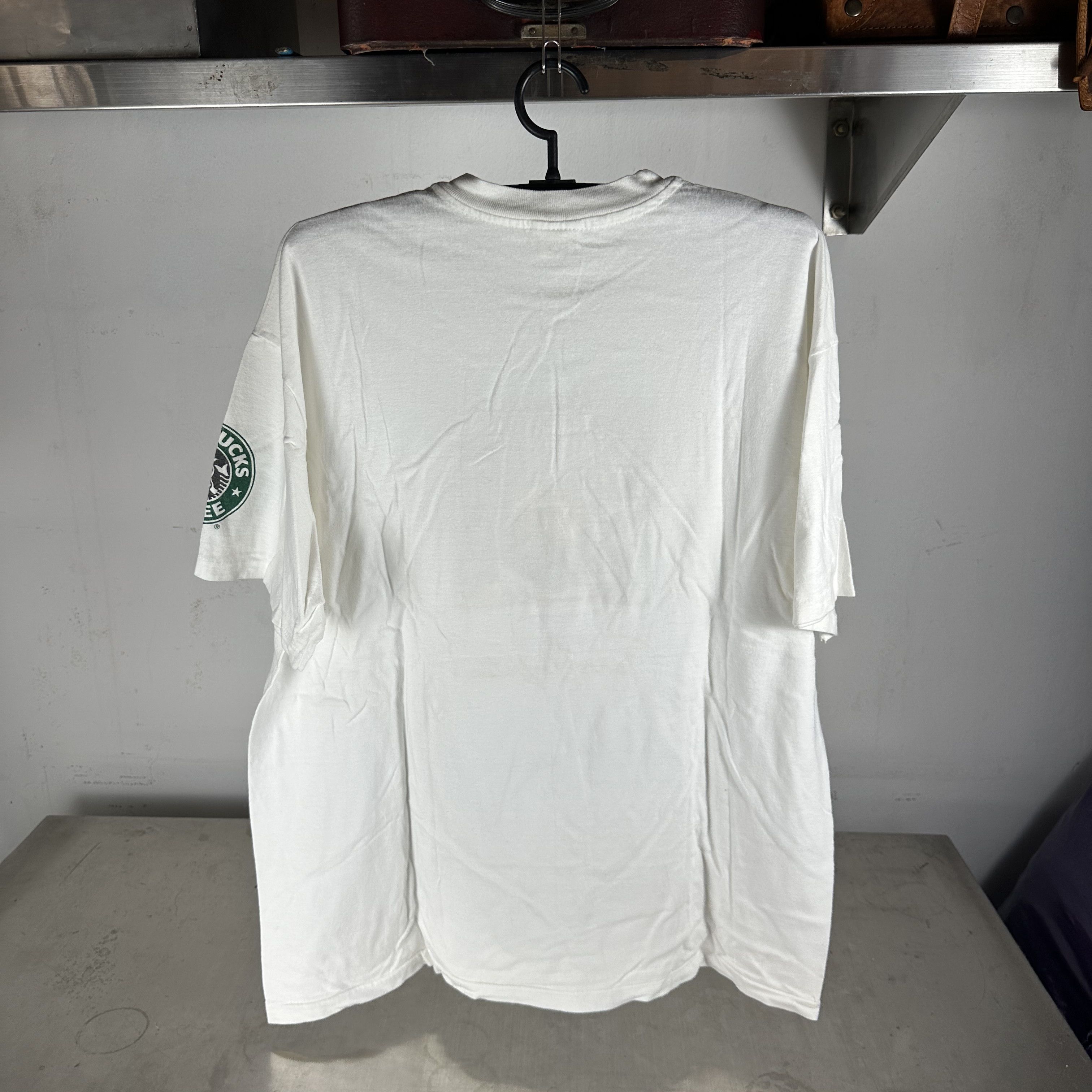 Vintage 90s Please Help the Hungry Starbucks Coffee Charity T-shirt Size US XL / EU 56 / 4 - 3 Thumbnail