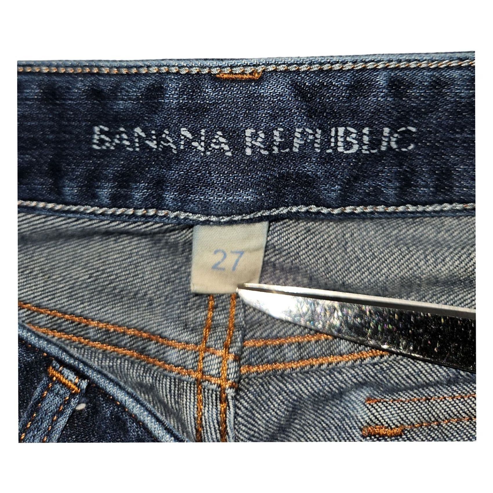 Banana Republic Banana Republic Jeans Women's 27 Boot Cut Blue Stretch Denim Regular 31 Inseam Preppy City Size 27" / US 4 / IT 40 - 2 Thumbnail