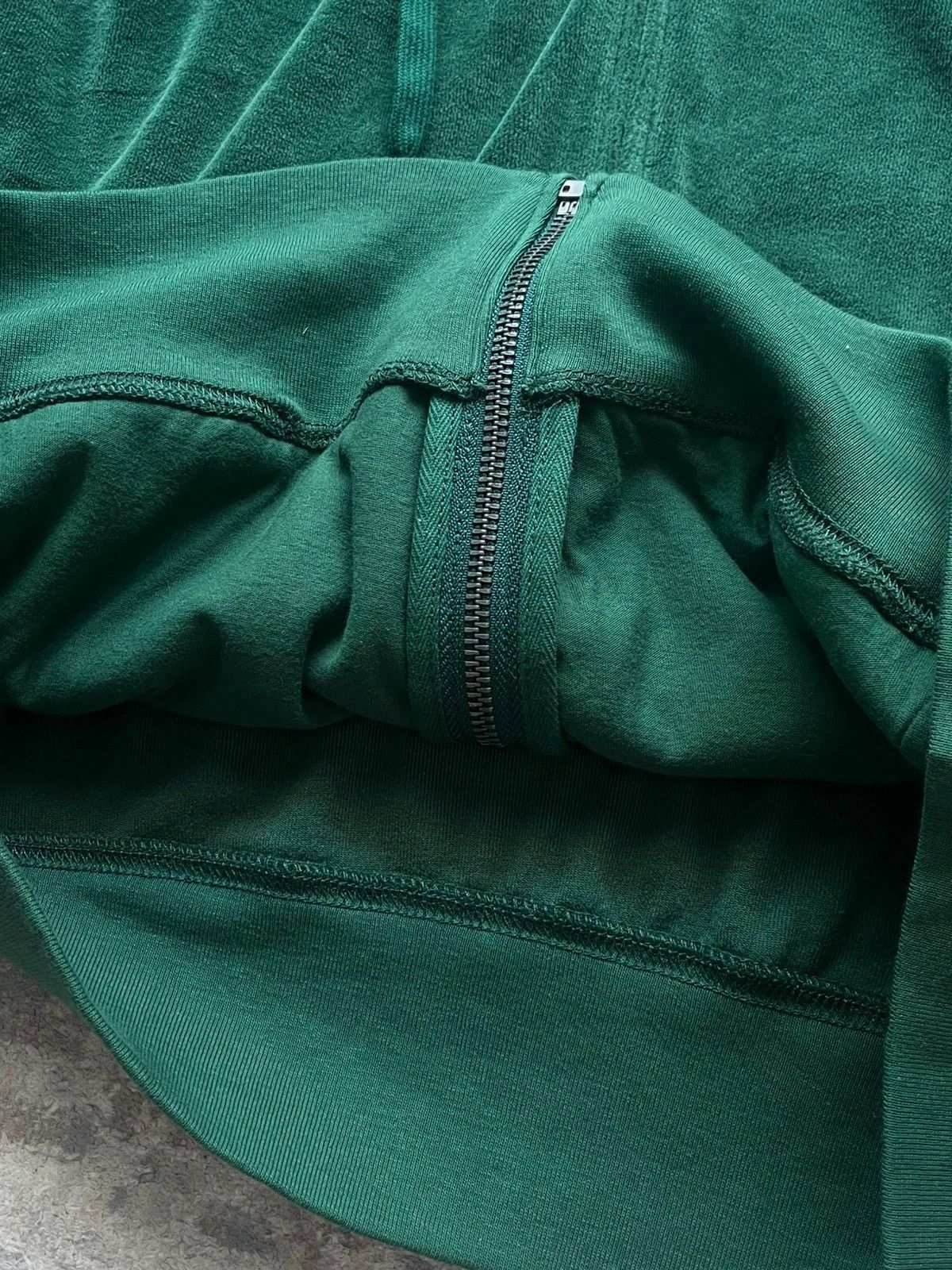 Polo Ralph Lauren Polo Ralph Lauren Zip Hoodie Sz L Velour Cotton Dark Green Size L / US 10 / IT 46 - 12 Thumbnail